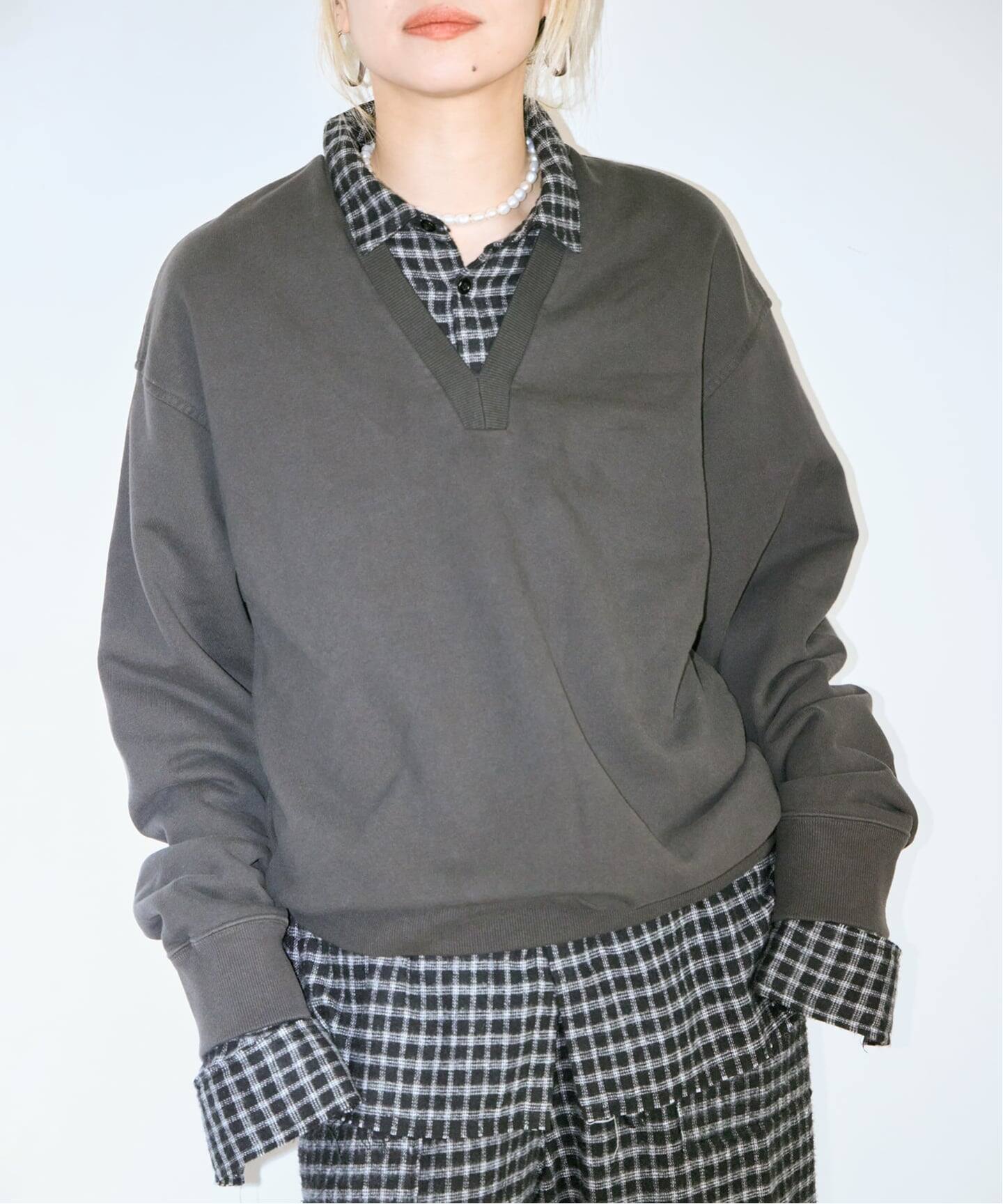 新品⭐️CITYSHOP Vネックニット グレー　フリーサイズ V-NECK スウェット（スウェット）｜CITYSHOP（シティショップ）の通販