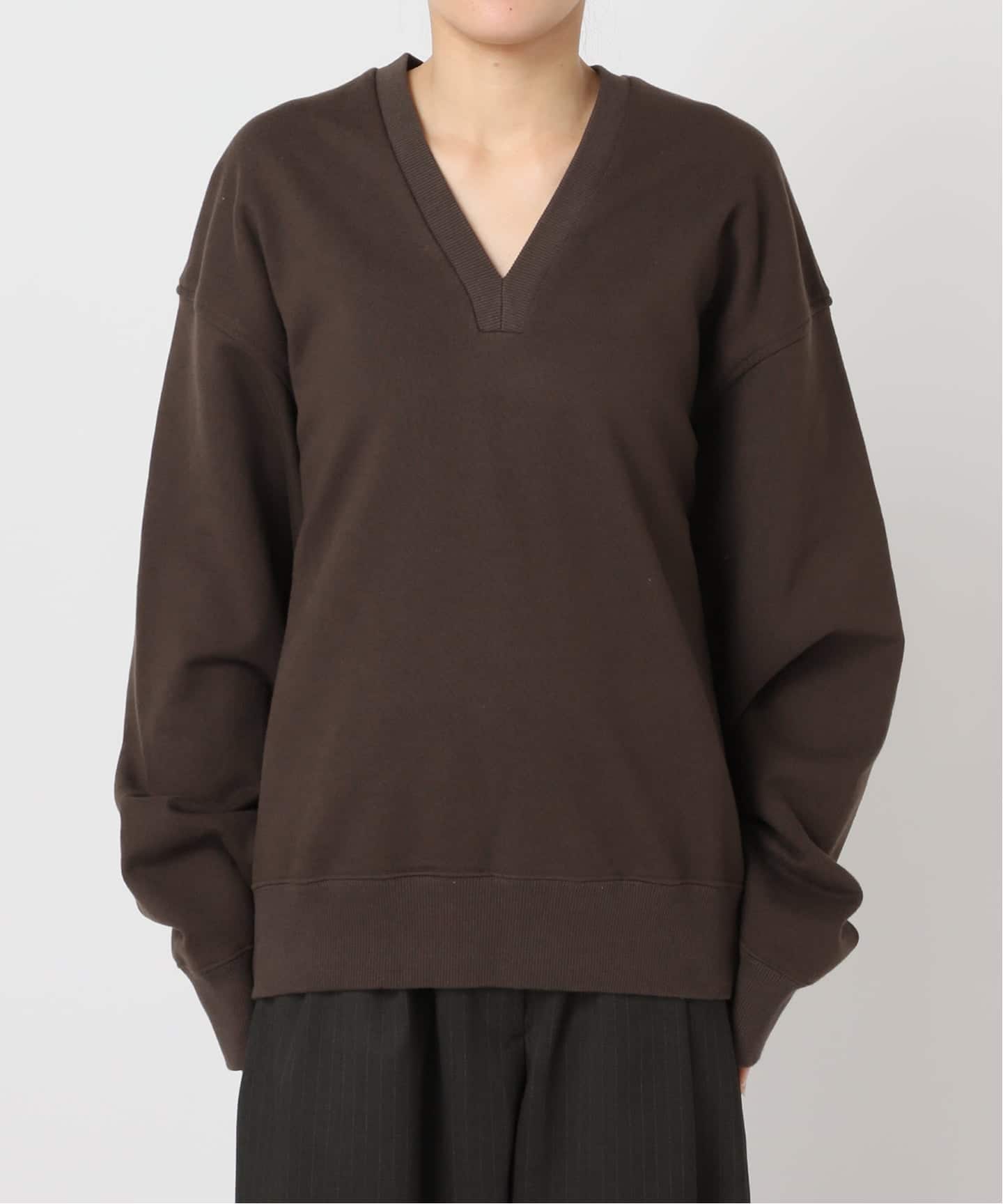 RECTO ブラウン Vネック スウェット V-NECK スウェット（スウェット）｜CITYSHOP（シティショップ）の通販