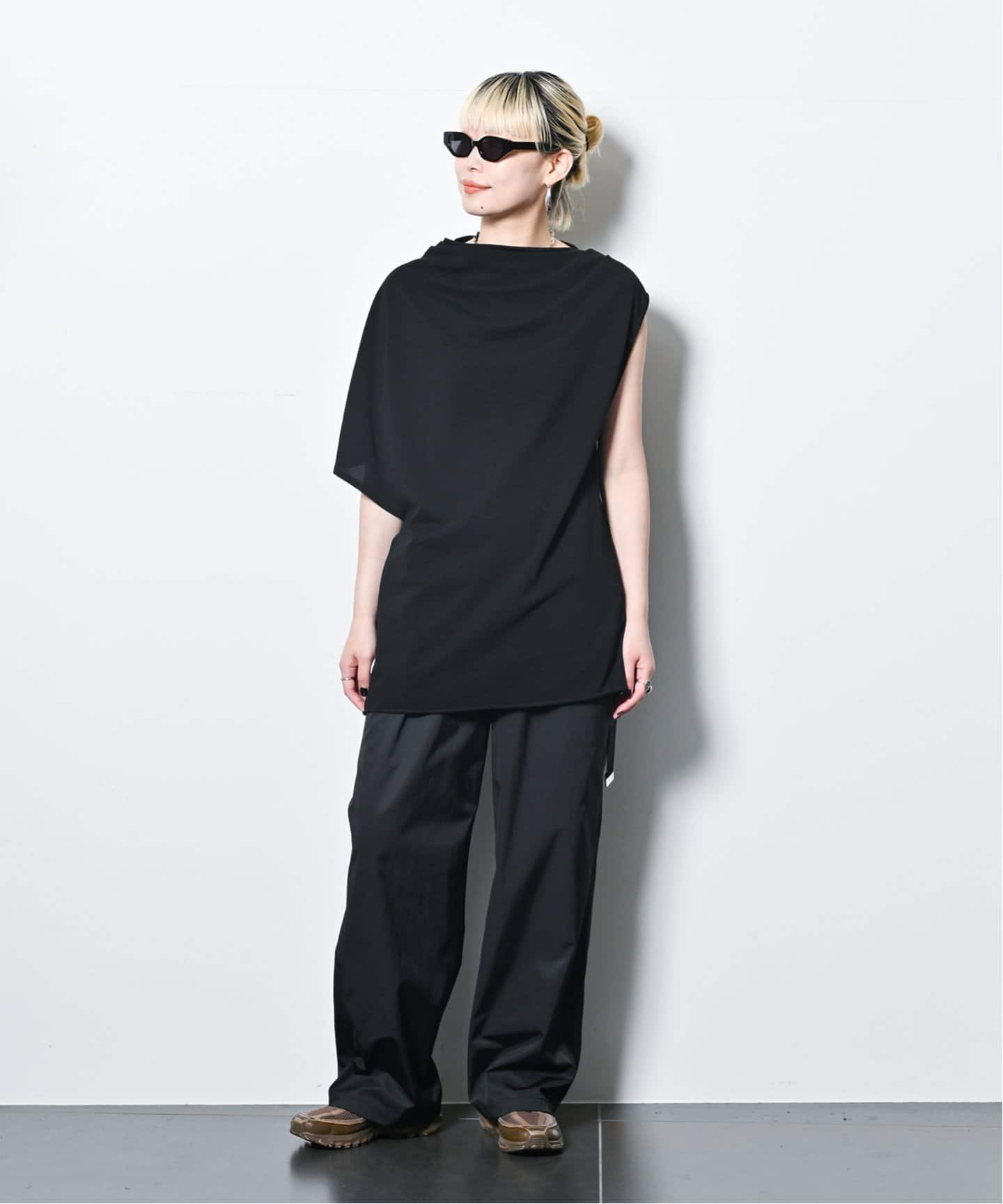 こっこちゃん専用cityshop ASYMMETRY ACETATE TOP ASYMMETRY CUT TOP：カットソー（Tシャツ／カットソー