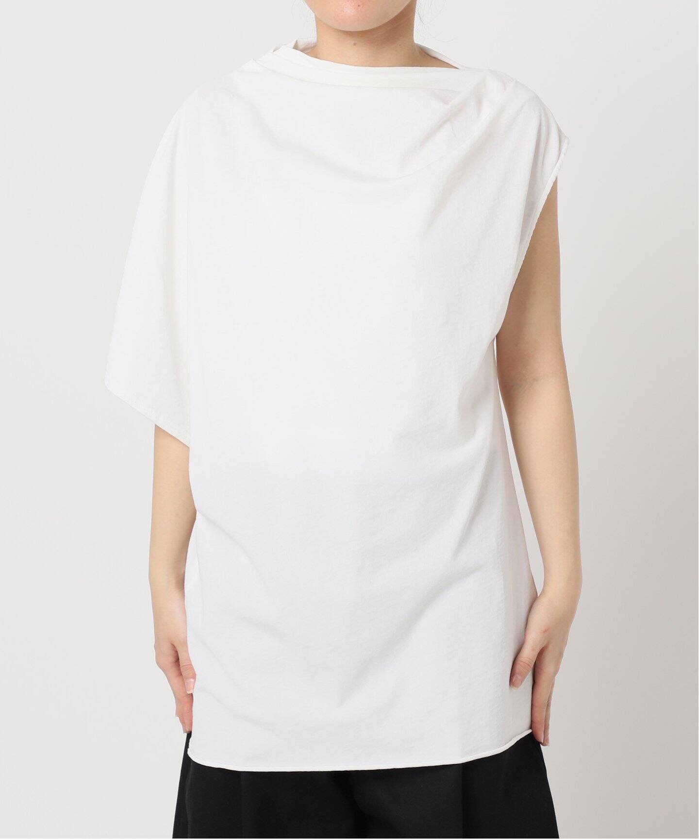 ASYMMETRY CUT TOP：カットソー（Tシャツ／カットソー
