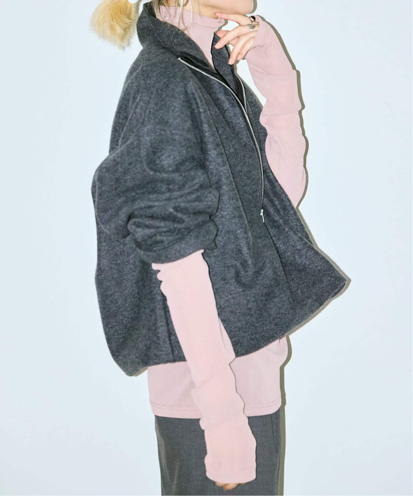 トップス Print Sheer High Neck 予約》SHEER HIGH NECK TOP：カットソー（Tシャツ／カットソー