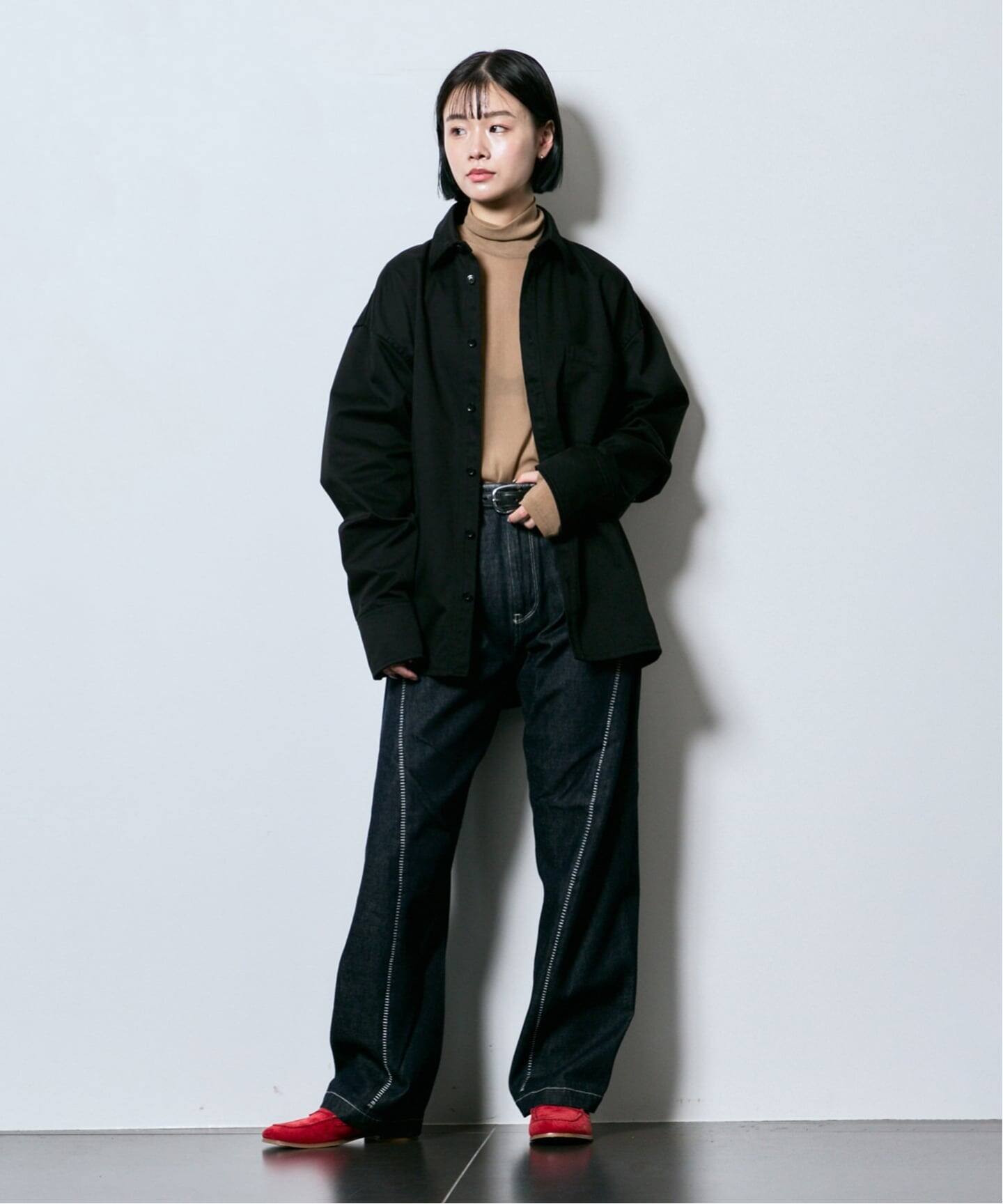 CITYSHOP  KUSH KUSH HIGH NECK カットソー SHEER HIGH NECK TOP：カットソー（Tシャツ／カットソー）｜CITYSHOP