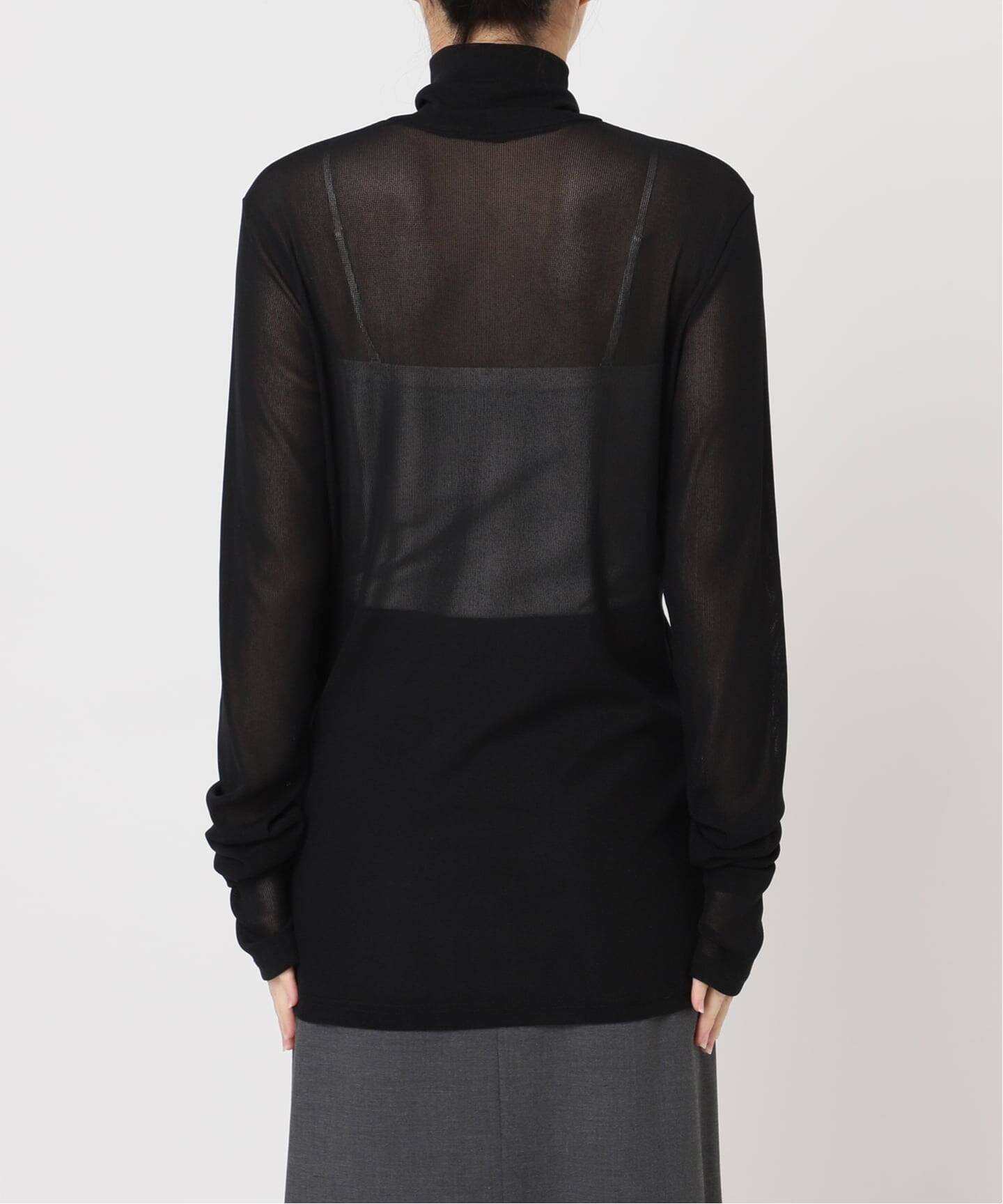 SHEER HIGH NECK TOP：カットソー（Tシャツ／カットソー）｜CITYSHOP
