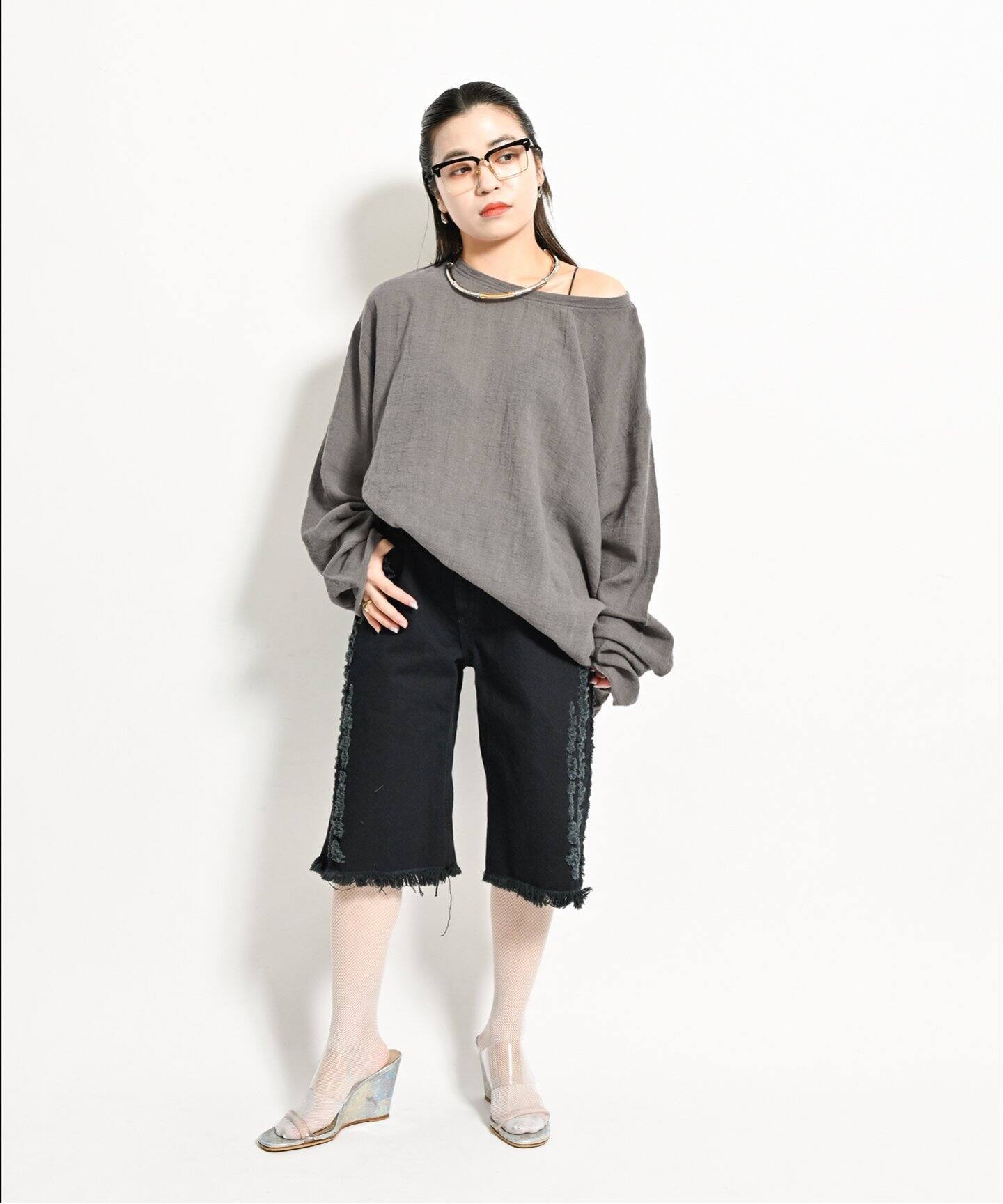 追加》ASA/C BIO WASH PULLOVER 3：ブラウス（シャツ／ブラウス 