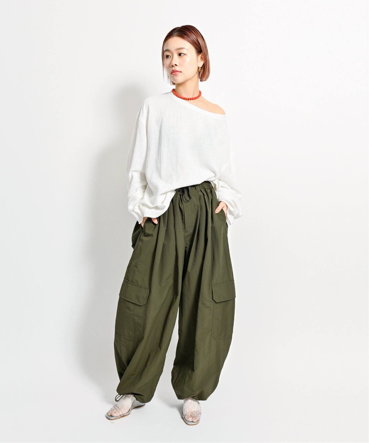 追加》ASA/C BIO WASH PULLOVER 3：ブラウス（シャツ／ブラウス 