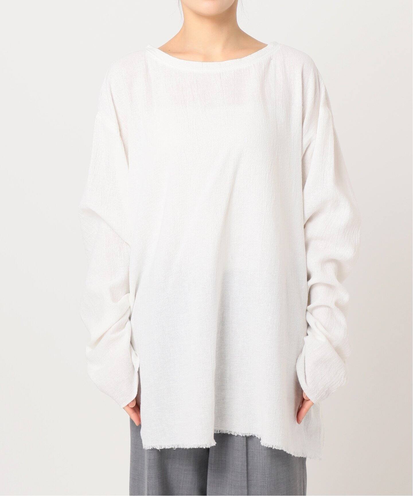 追加》ASA/C BIO WASH PULLOVER 3：ブラウス（シャツ／ブラウス