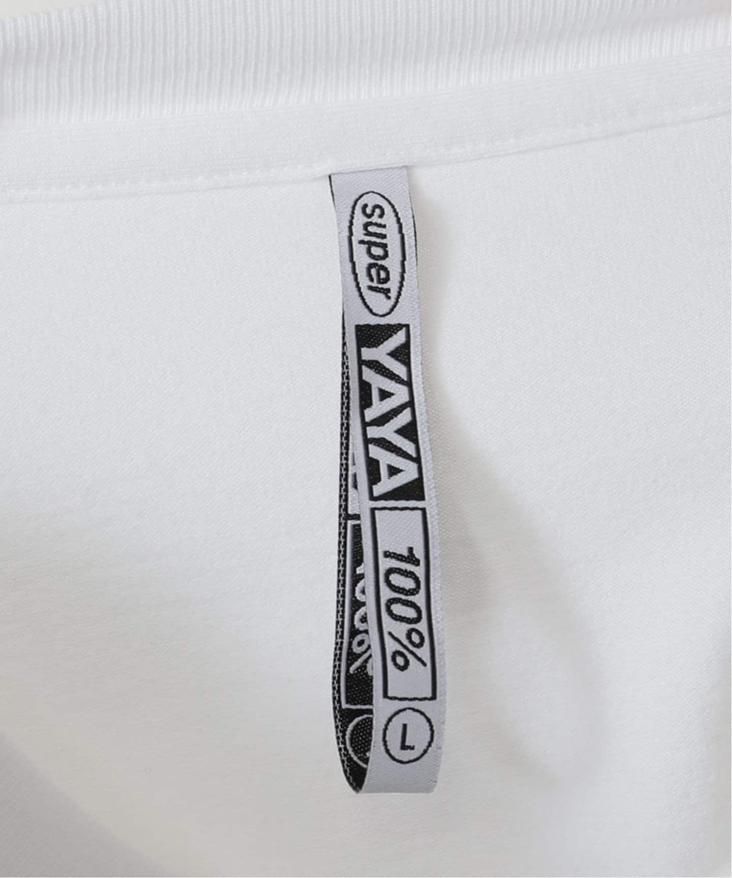 SUPER YAYA Logo Elastic T-shirt TSH-SY FR-025：Tシャツ（T