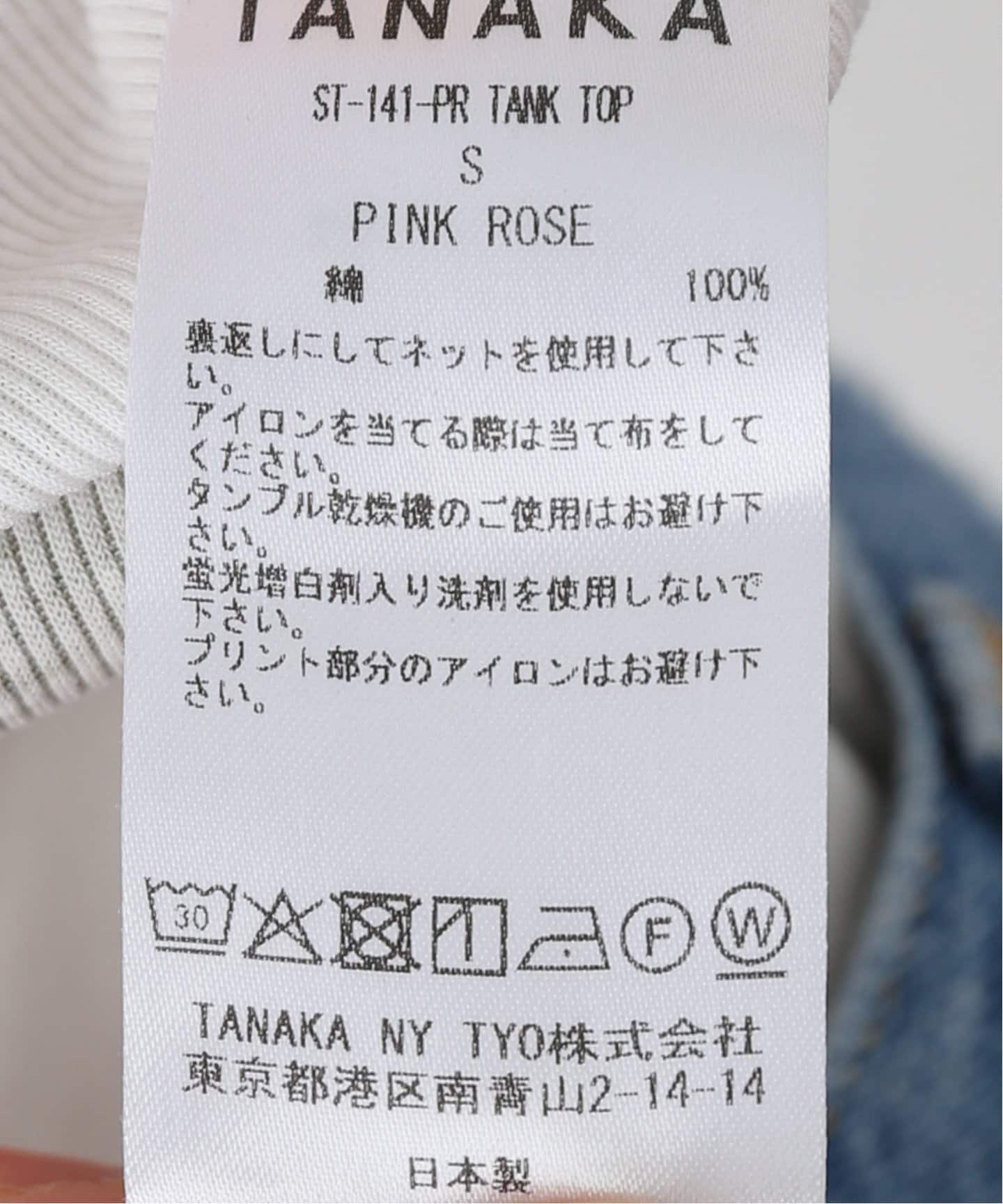TANAKA TANK TOP ST-141 PR：タンクトップ（Tシャツ／カットソー