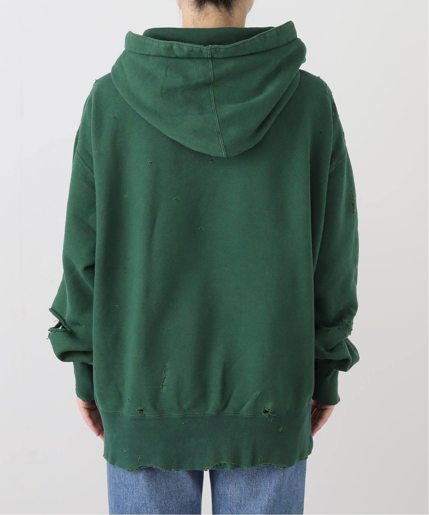 KURO MORE DAMAGE WASHED SWEAT PARKA 964072：スウェット（スウェット