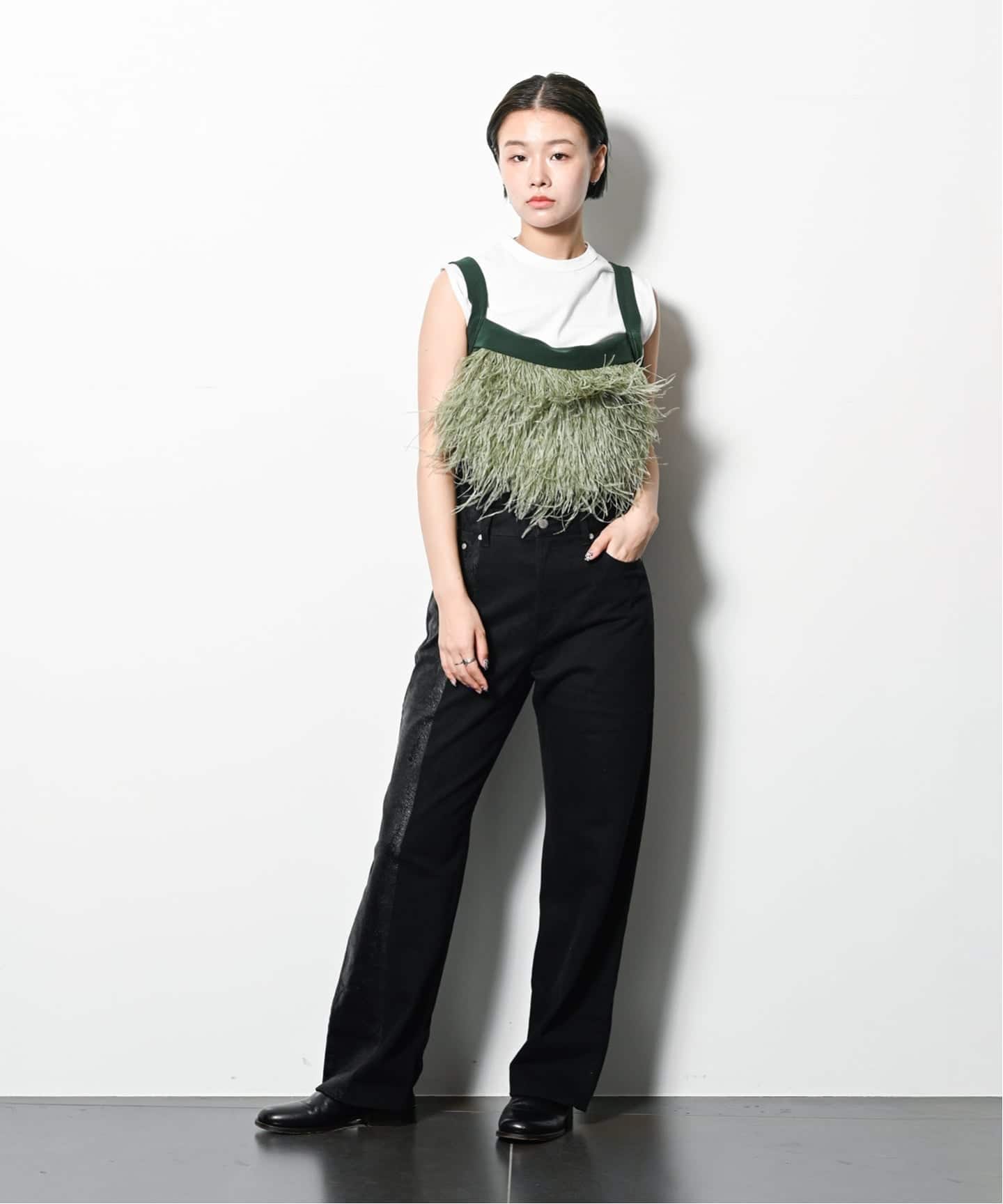 TOGA PULLA Pique jersey tank top TP252-JT235：カットソー（Tシャツ