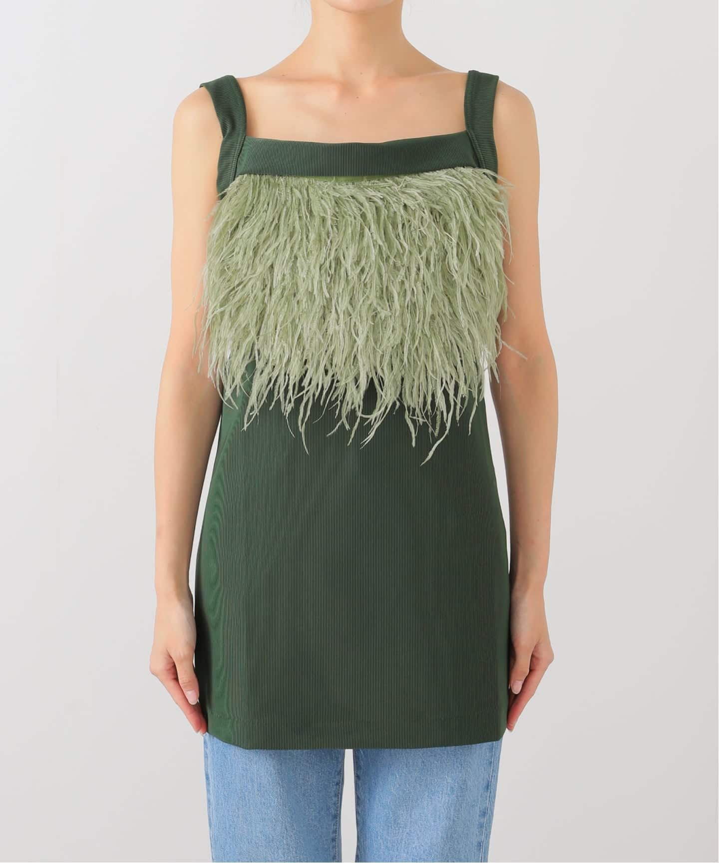 【TOGA PULLA】Tape jersey tank top TOGA PULLA】Tape jersey tank top SLEEVELESS TOPS ＆ T-SHIRTS