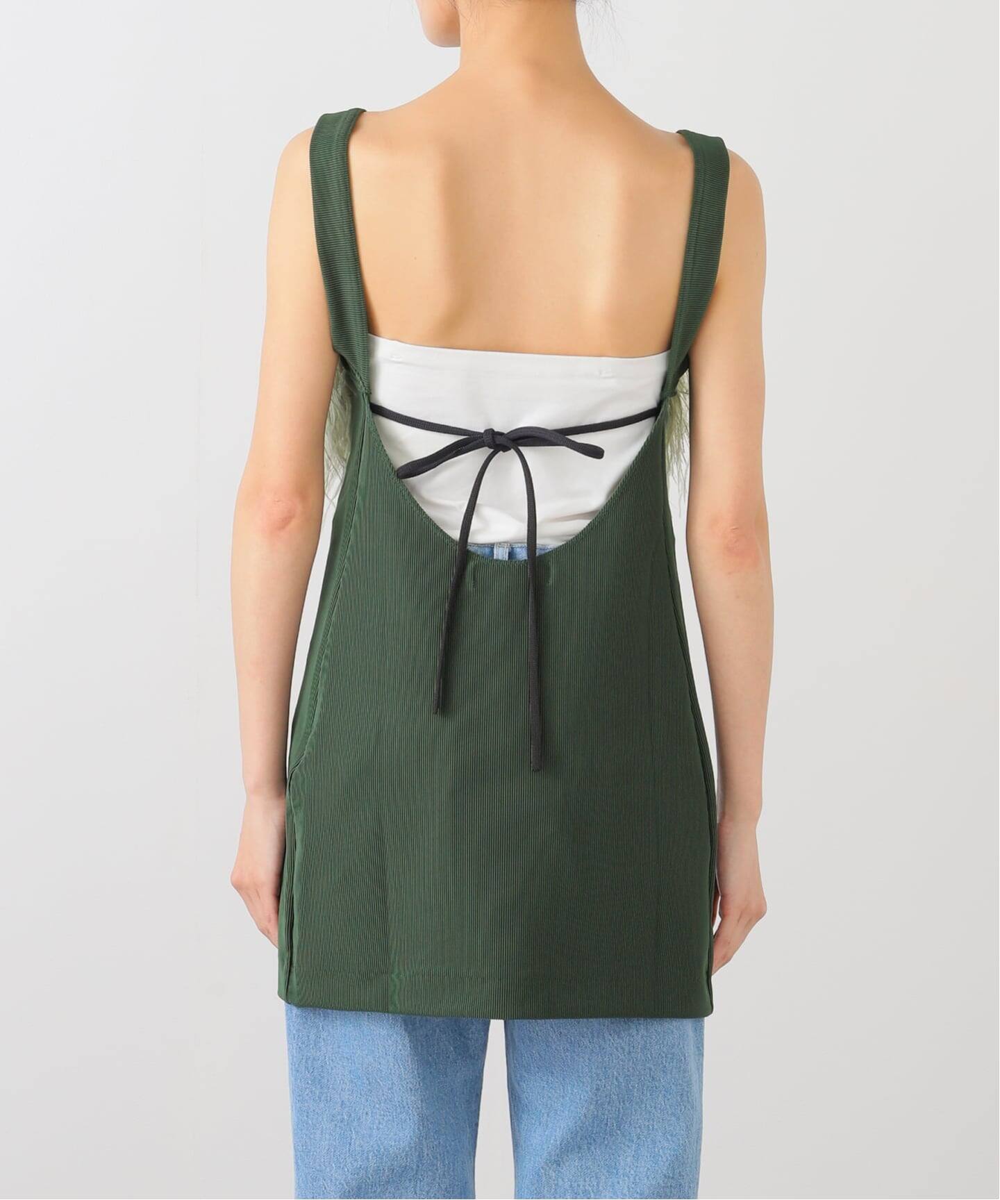 TOGA PULLA Pique jersey tank top TP252-JT235：カットソー（T