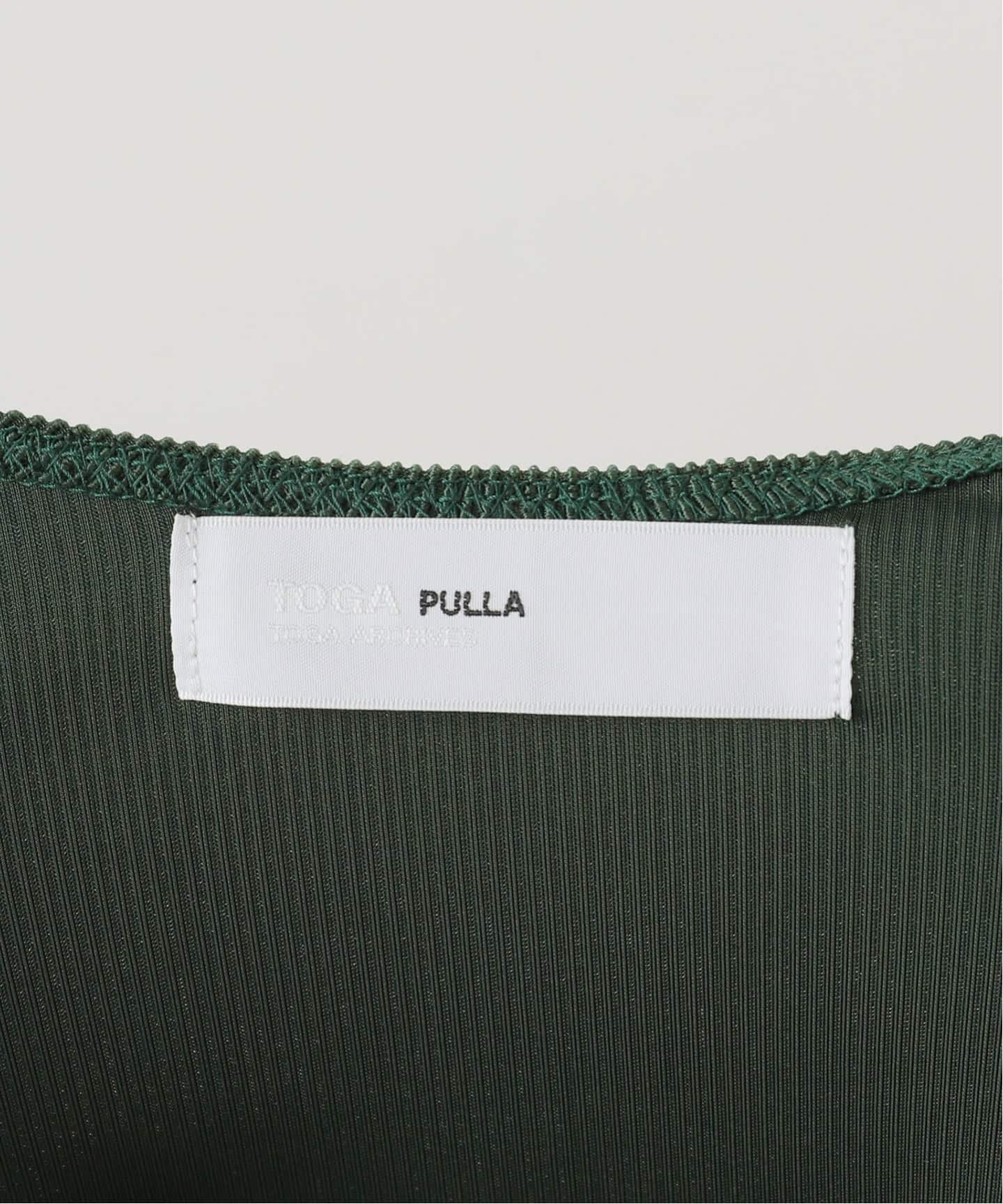 【TOGA PULLA】Tape jersey tank top TOGA PULLA Pique jersey tank top TP252-JT235：カットソー（Tシャツ
