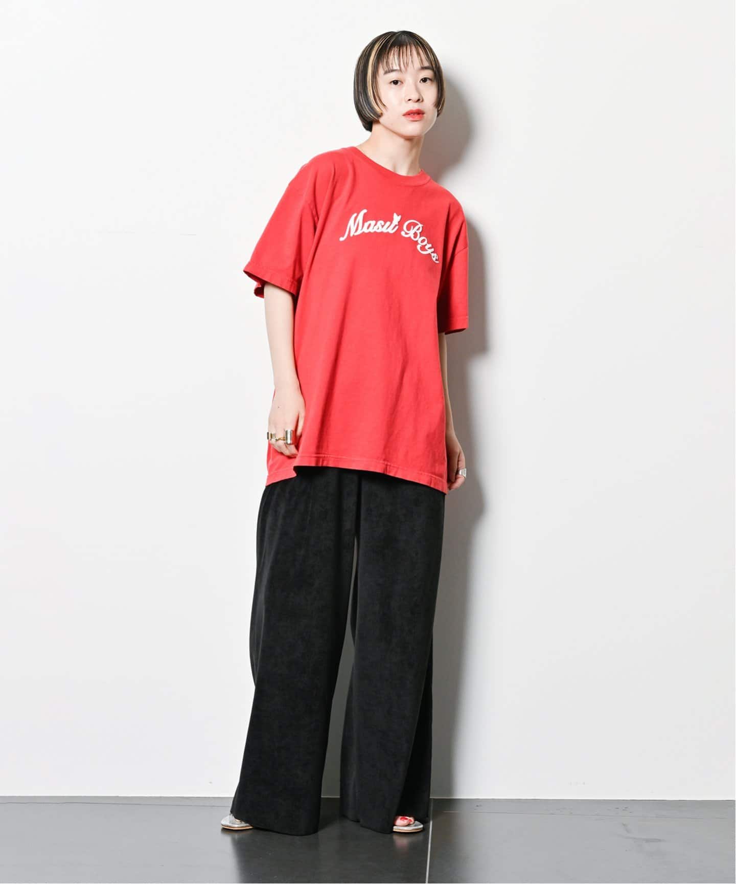 EM...MA 売れ筋商品|||エム...マ Tシャツ トップス レディース T-shirts Red e380468dd33758dd47a92719c46c3a