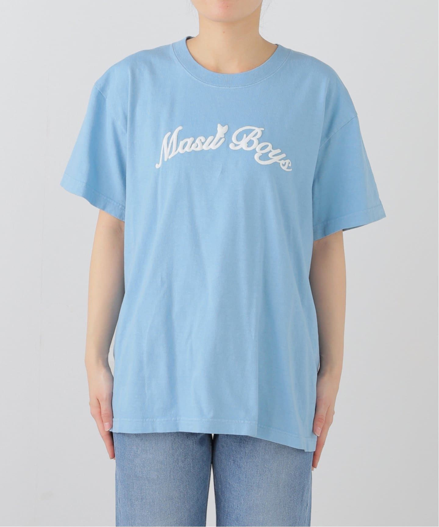 売れ筋商品|||マルコポーロ デニム Tシャツ レディース トップス Basic T-shirt - blue fog AZUL BY MOUSSY | カコウプリントTシャツ (Tシャツ・カットソー
