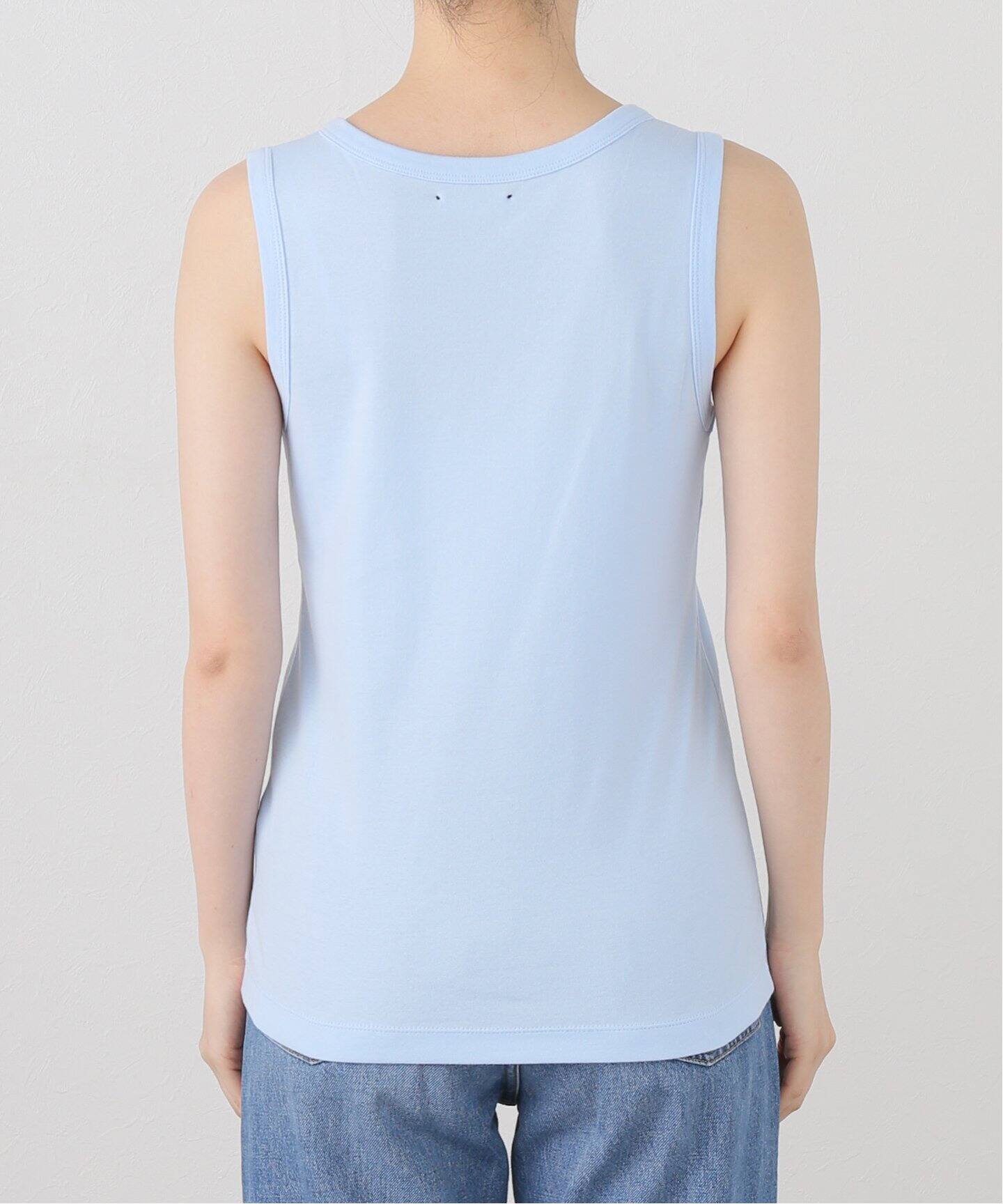 ONIT COTTON RIB V-NECK TANK TOP 25SSON186：タンクトップ（T