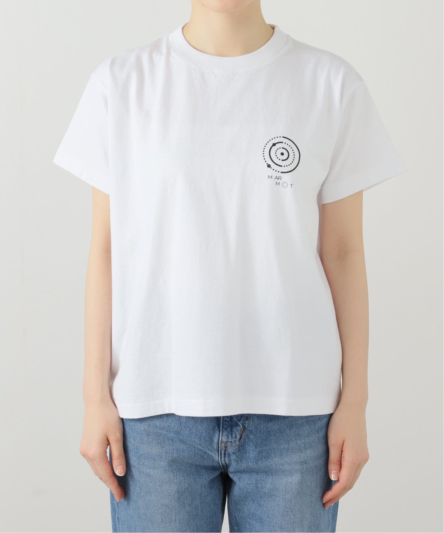 tシャツ 「MARMOT CAPITAL」CIRCLE プリント Tシャツ レディース MARMOT CAPITAL CIRCLE SS 25SS-L1-01-CC：Tシャツ（Tシャツ