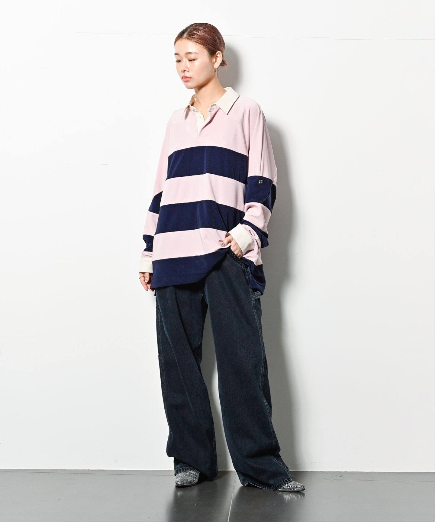 TOGA PULLA TOO CODE PIQUE JERSEY SHIRT TZ251-JM924：カットソー（T 