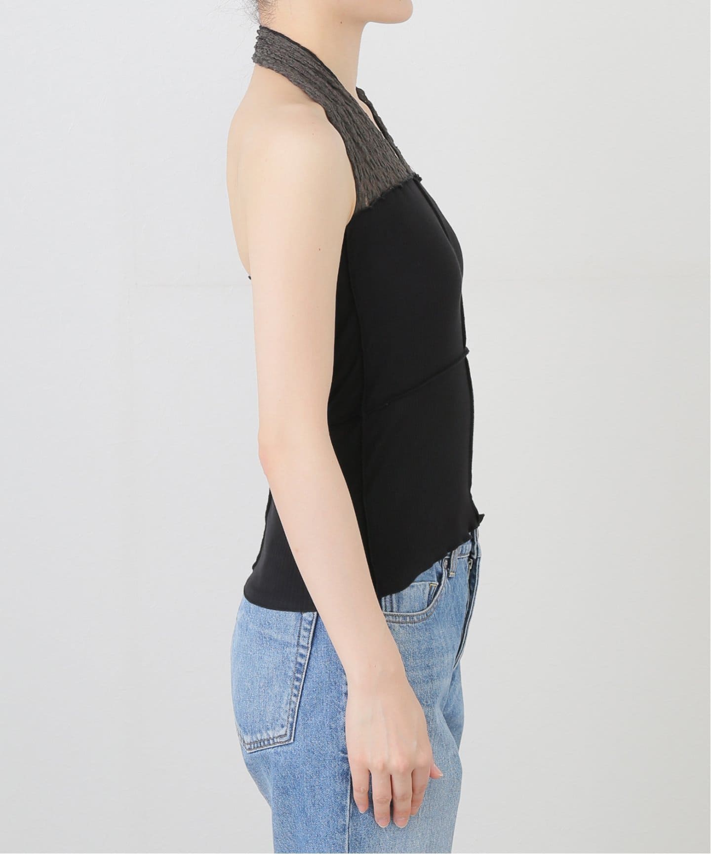 BASERANGE DADAR 半袖トップス レース半袖ニットトップス[品番：AZLW0022323]｜AZUL BY MOUSSY