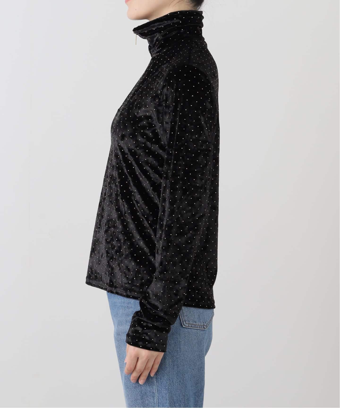SIMONE WILD STUD VELVET TROYER：カットソー（Tシャツ