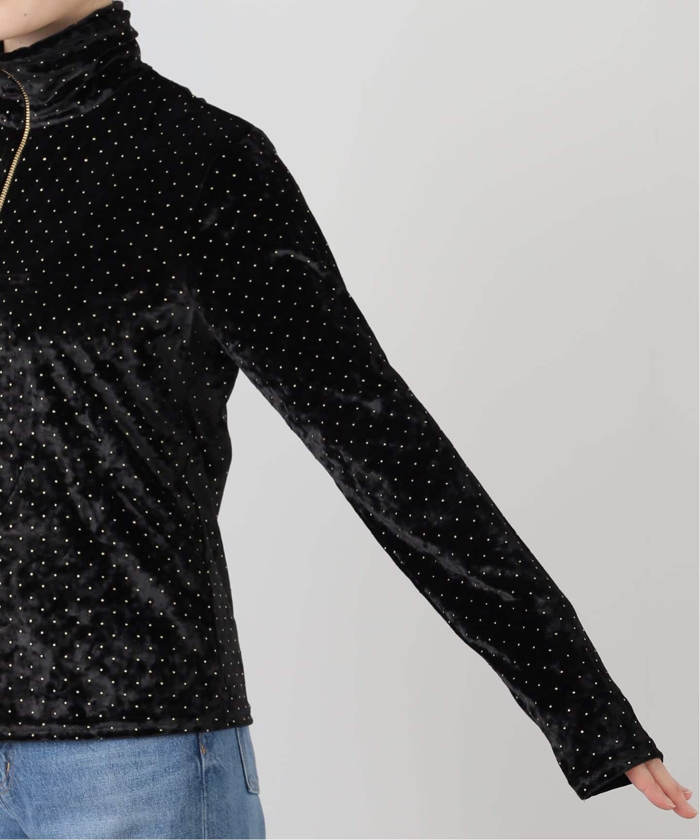 SIMONE WILD STUD VELVET TROYER：カットソー（Tシャツ