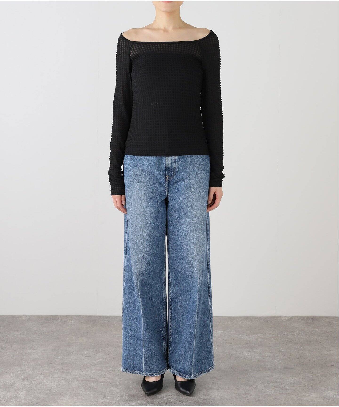 SIMONE WILD WAFFEL BOOT NECK LS：カットソー（Tシャツ