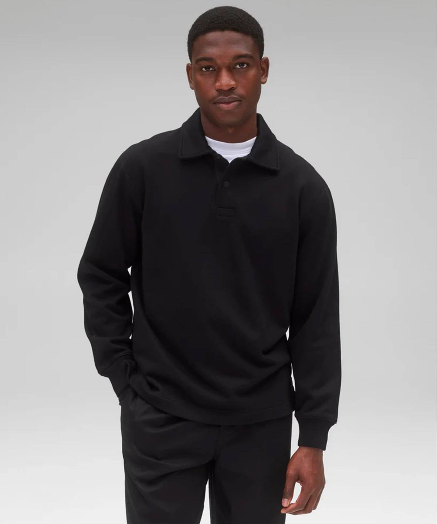 MIDWEIGHT TERRY RUGBY SWEATER RC-3983（スウェット）｜REIGNING