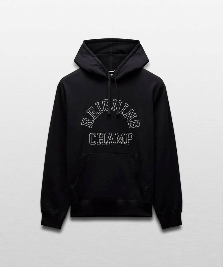 MIDWEIGHT TERRY ARCH LOGO STANDARD HOODIE（パーカー）｜REIGNING 