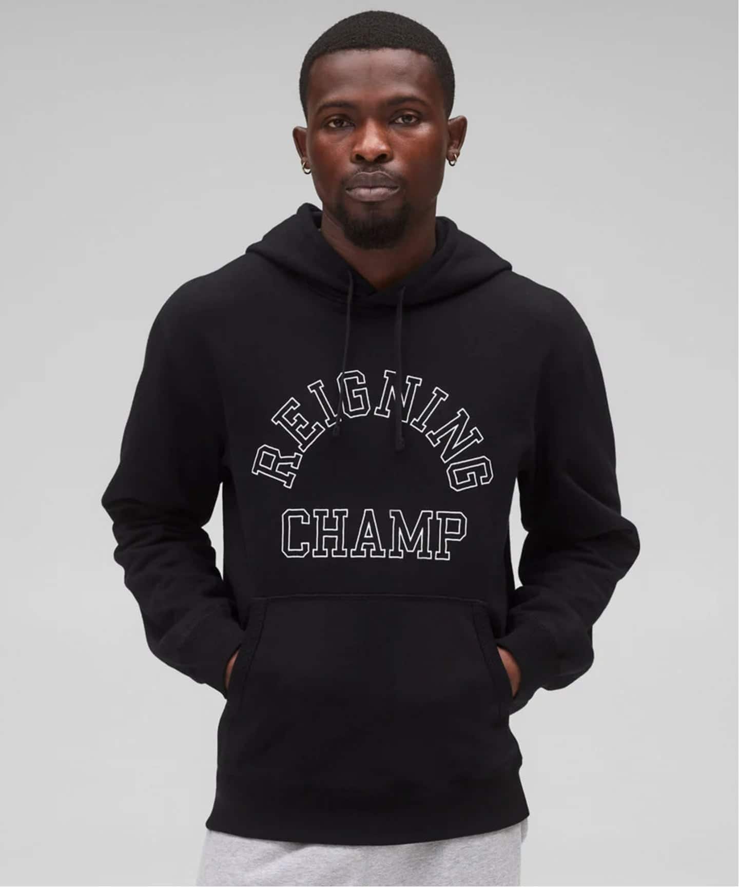 MIDWEIGHT TERRY ARCH LOGO STANDARD HOODIE（パーカー）｜REIGNING