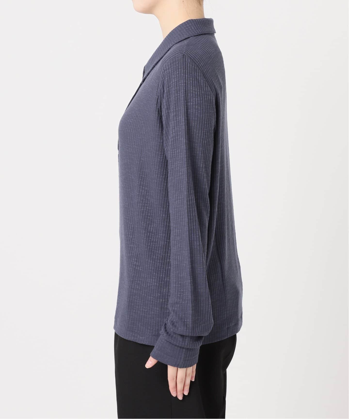 blu bre 襟付きクルーネックTシャツ EC LIMITED】クルーネックTシャツ（カットソー/Tシャツ）｜AOURE