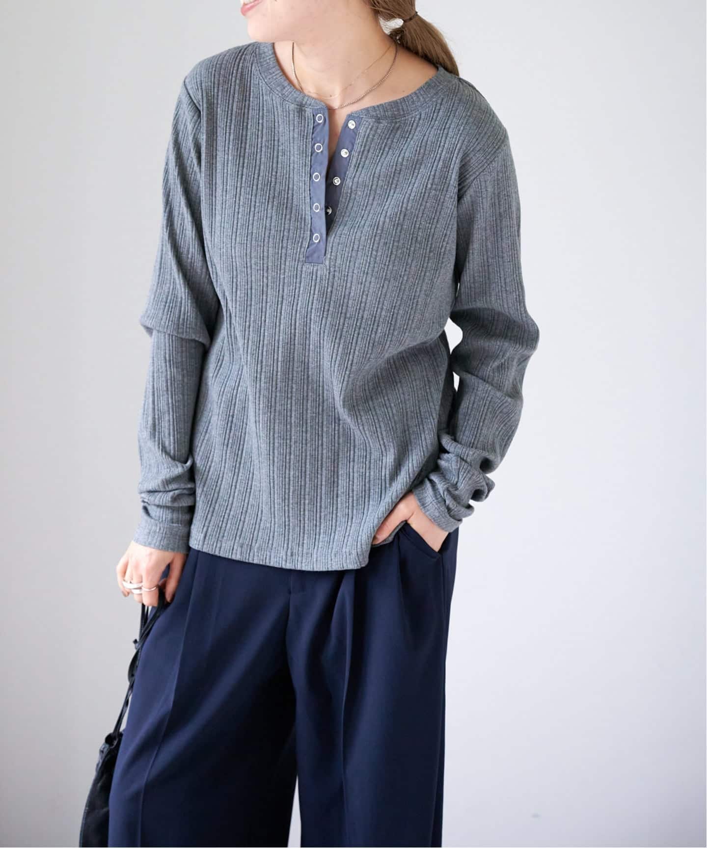 リブヘンリーネックTEE（Tシャツ／カットソー）｜OUTDOOR