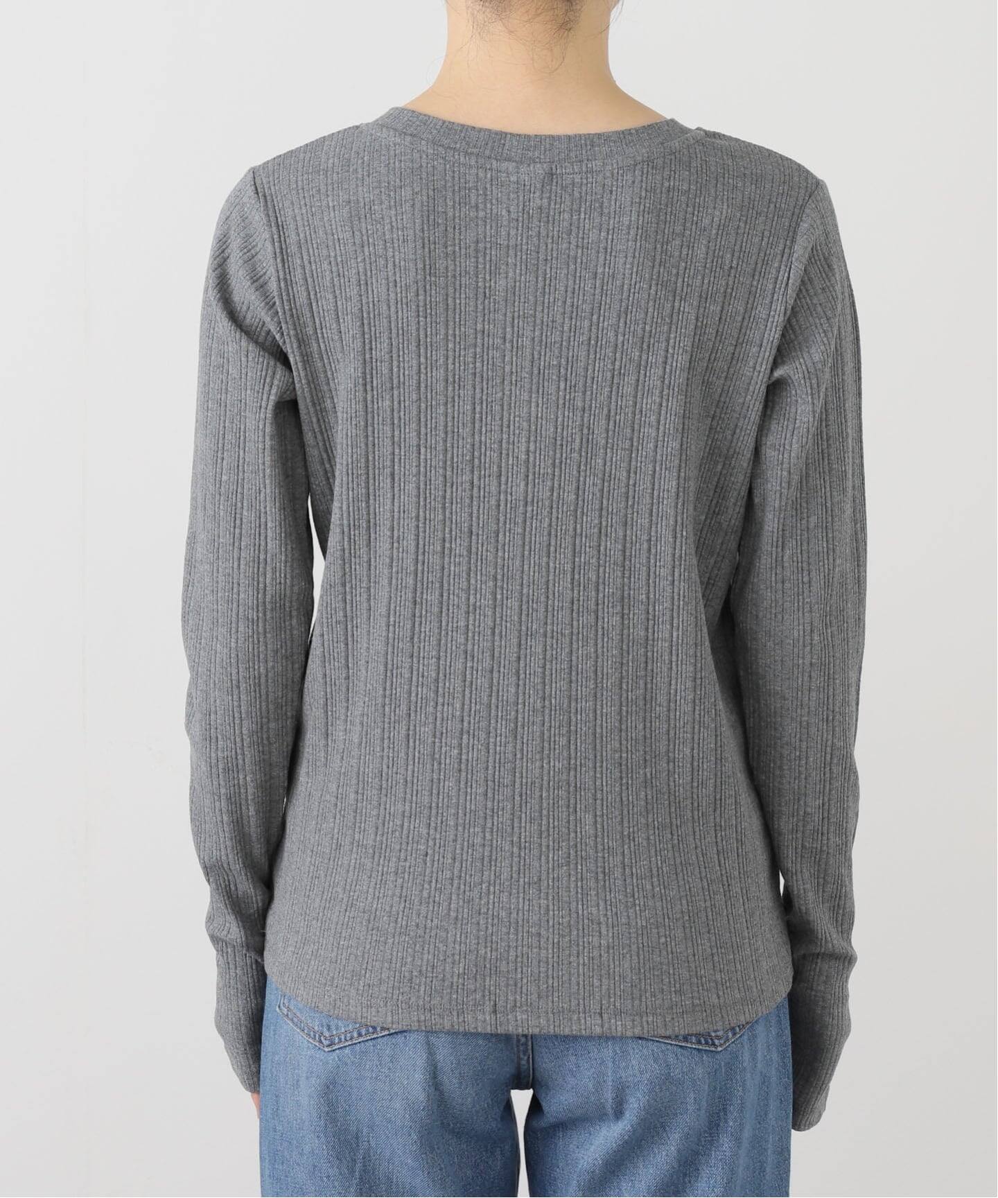 FORMEヘンリーネックリブカットソー 東原亜希 FORME 2025 SPRING HENRY NECK RIB CUT AND SAW