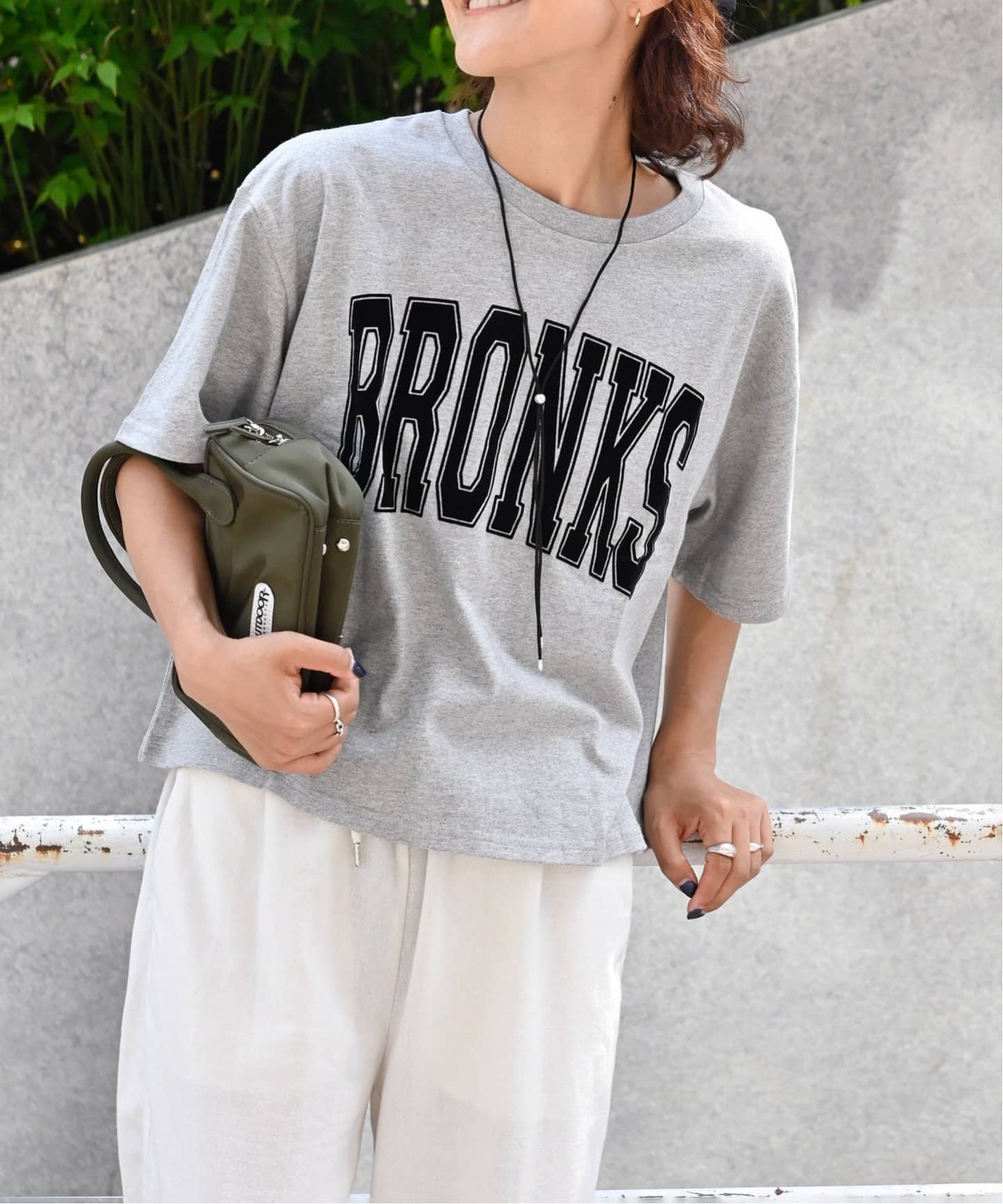カットオフデザイン 半袖Tシャツ グレー カットオフピグメントTEE（Tシャツ／カットソー）｜OUTDOOR PRODUCTS