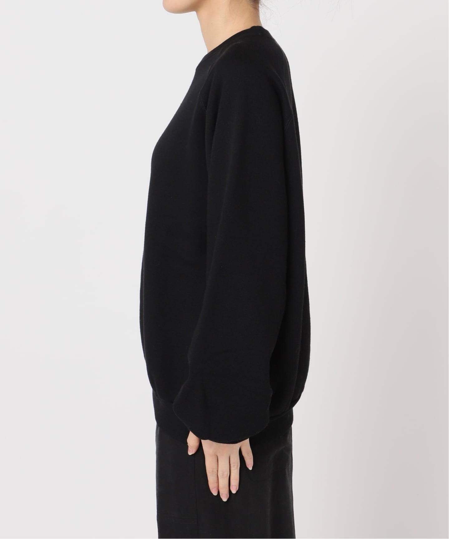 【みっつ】SEA CREWNECK SWEATSHIRT - BLACK エックスティーエス（XTS）（キッズ）ジュニア クルーネックスウェット