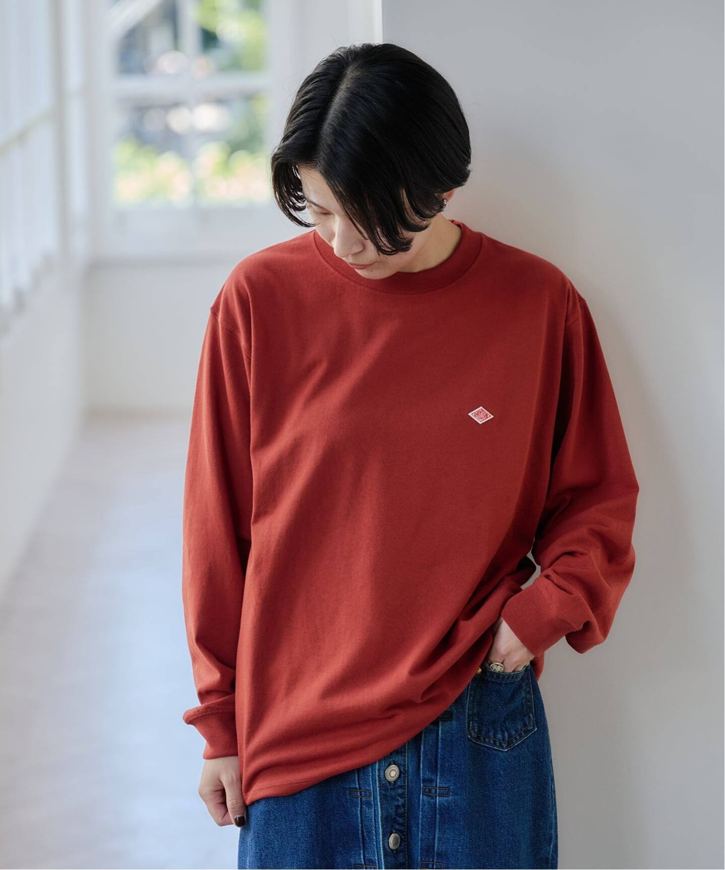 DANTON LONG SLEEVE T-SHIRT SOLID（Tシャツ／カットソー）｜BOICE