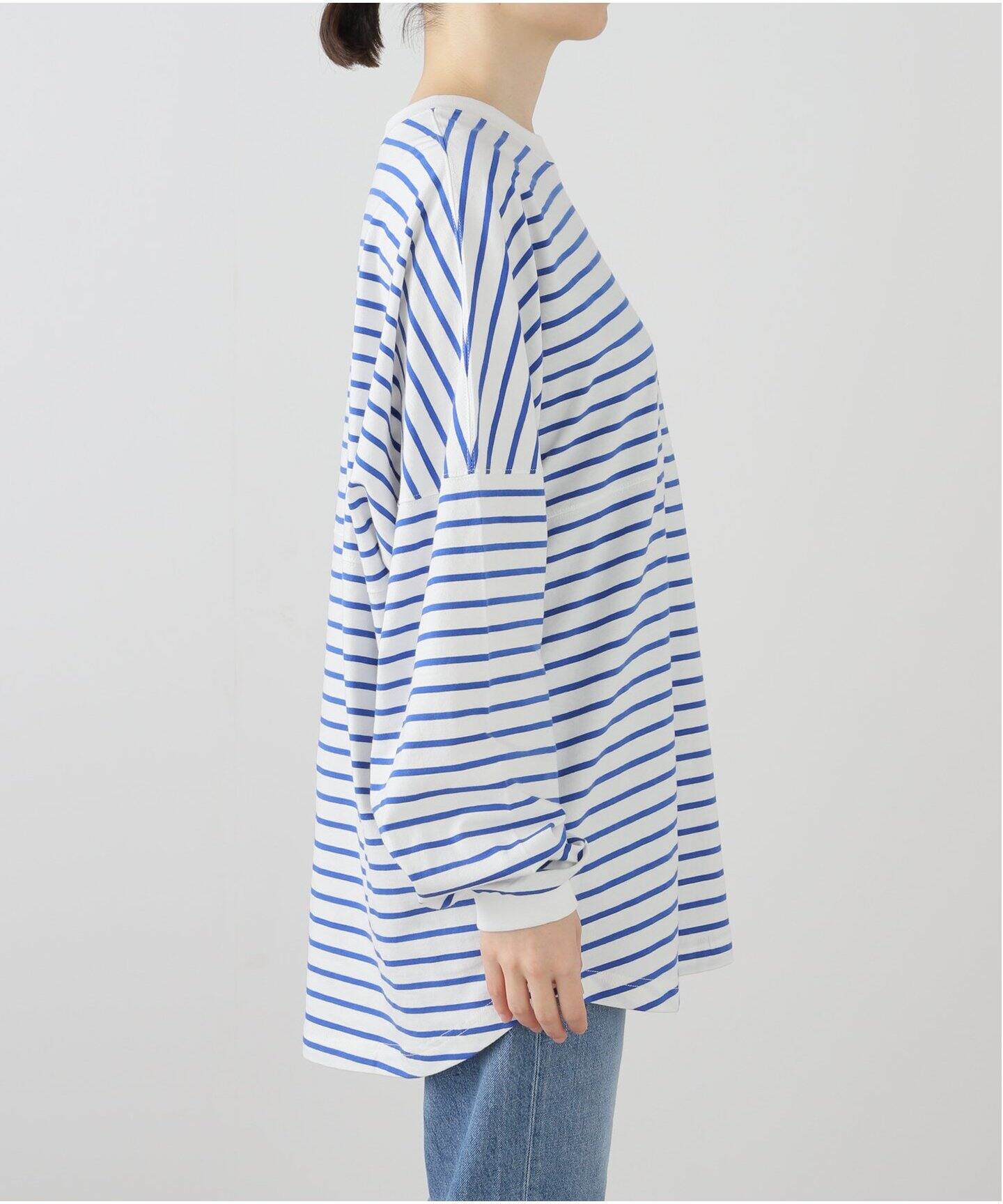 anuke Pattern Big Long T-shirts 62510608（Tシャツ