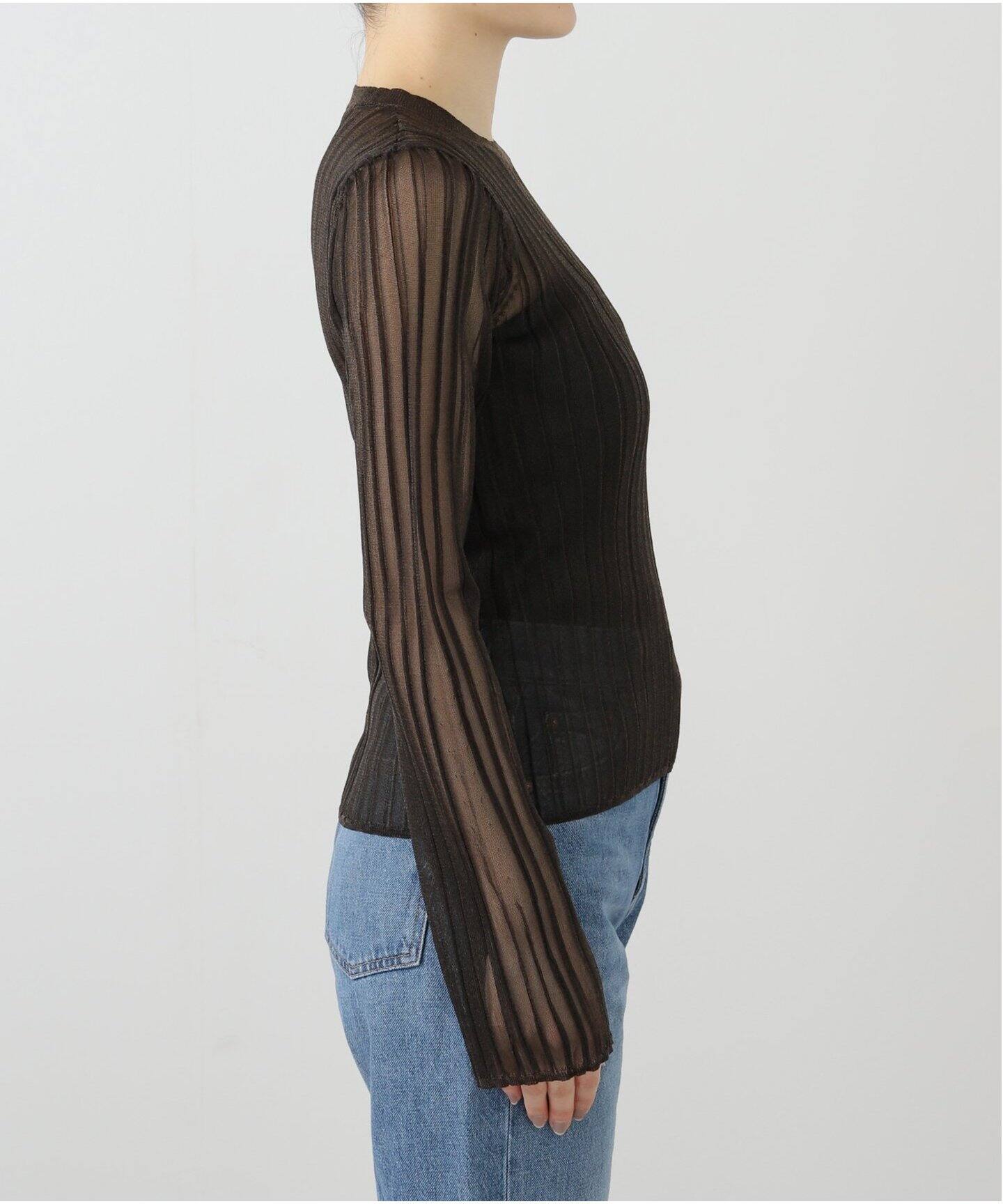 anuke Flare Sheer Knit 62510517（Tシャツ／カットソー