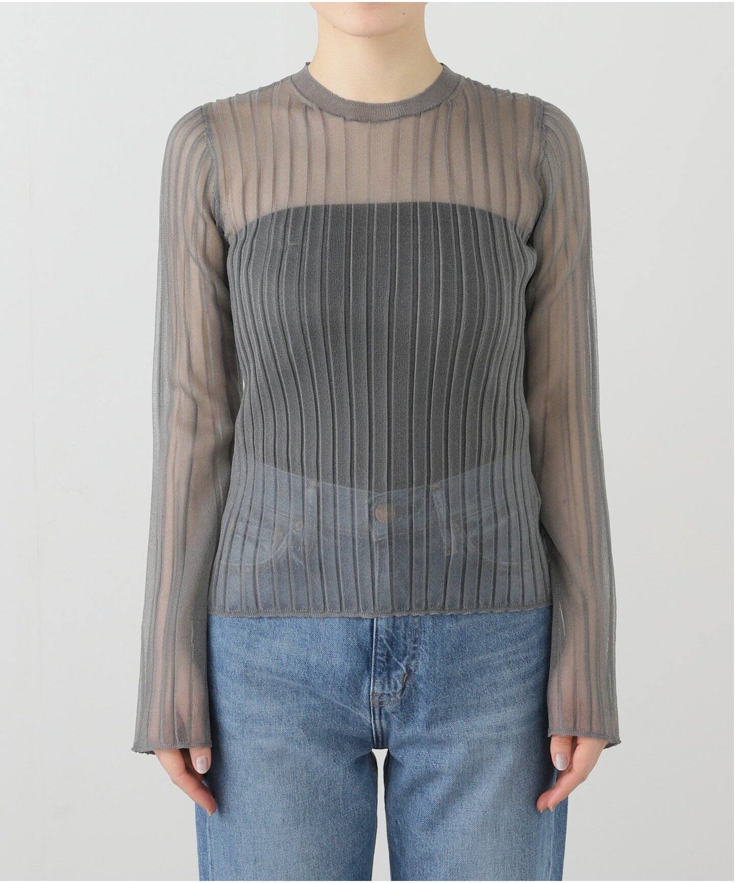 anuke Flare Sheer Knit 62510517（Tシャツ／カットソー