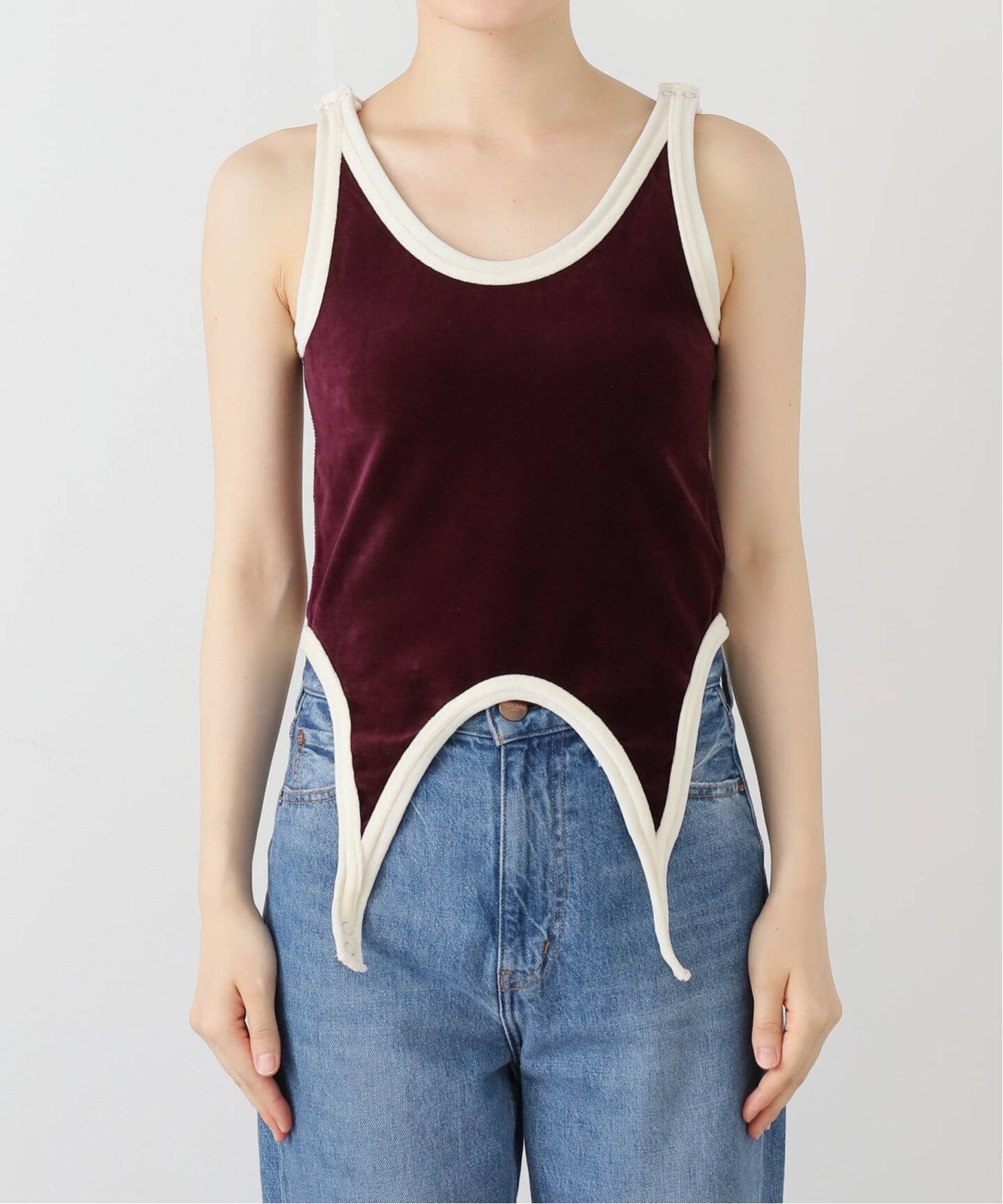 JANE SMITH COTTON VELOUR TANKTOP（Tシャツ／カットソー