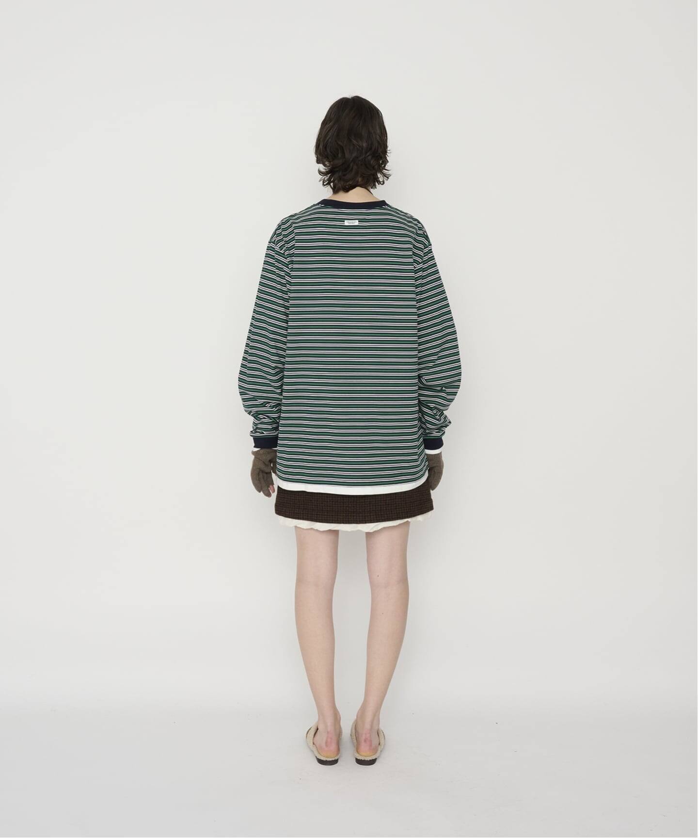 JANE SMITH COTTON BORDER LAYERED L/S（Tシャツ／カットソー）｜BOICE