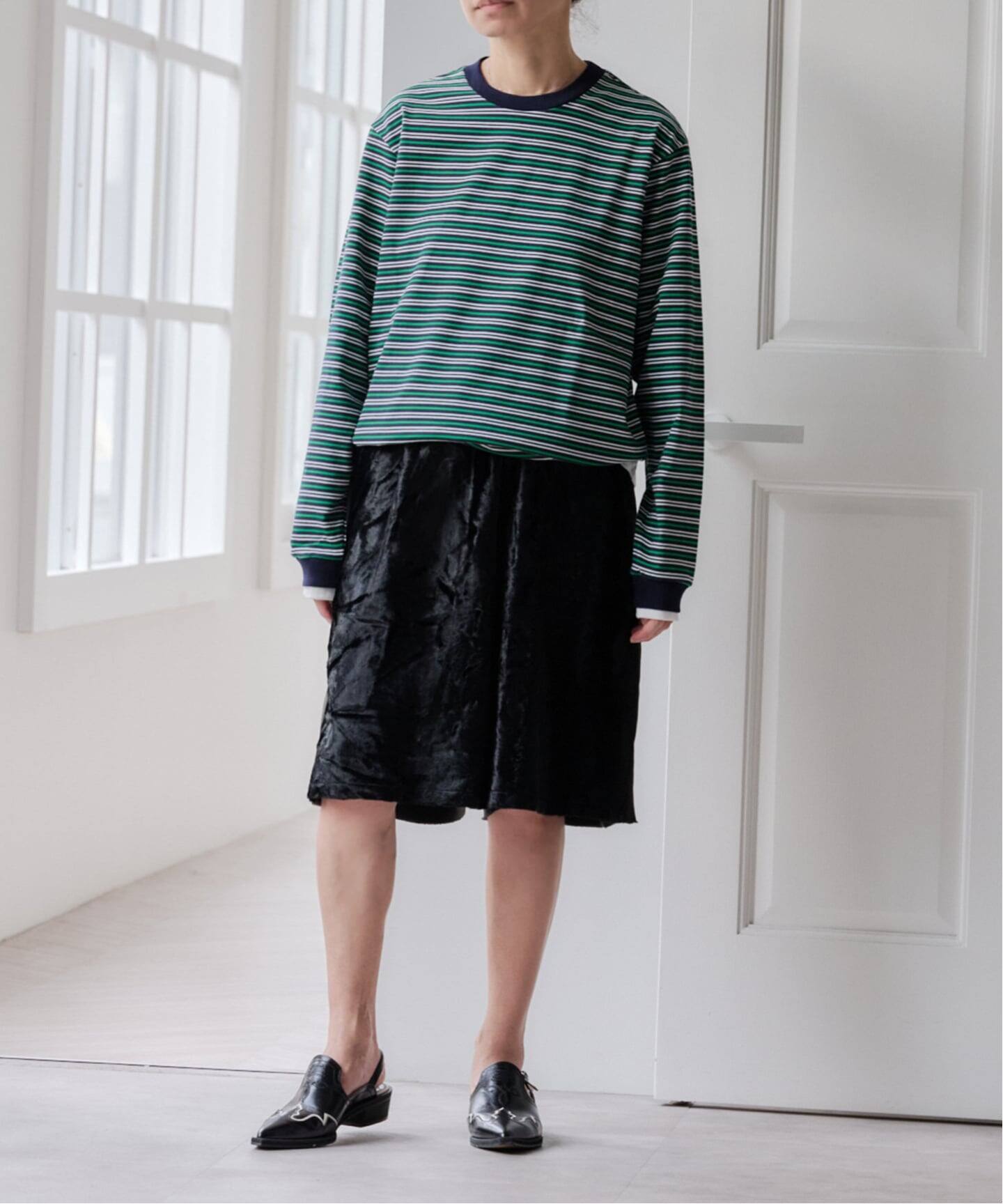 JANE SMITH COTTON BORDER LAYERED L/S（Tシャツ／カットソー）｜BOICE