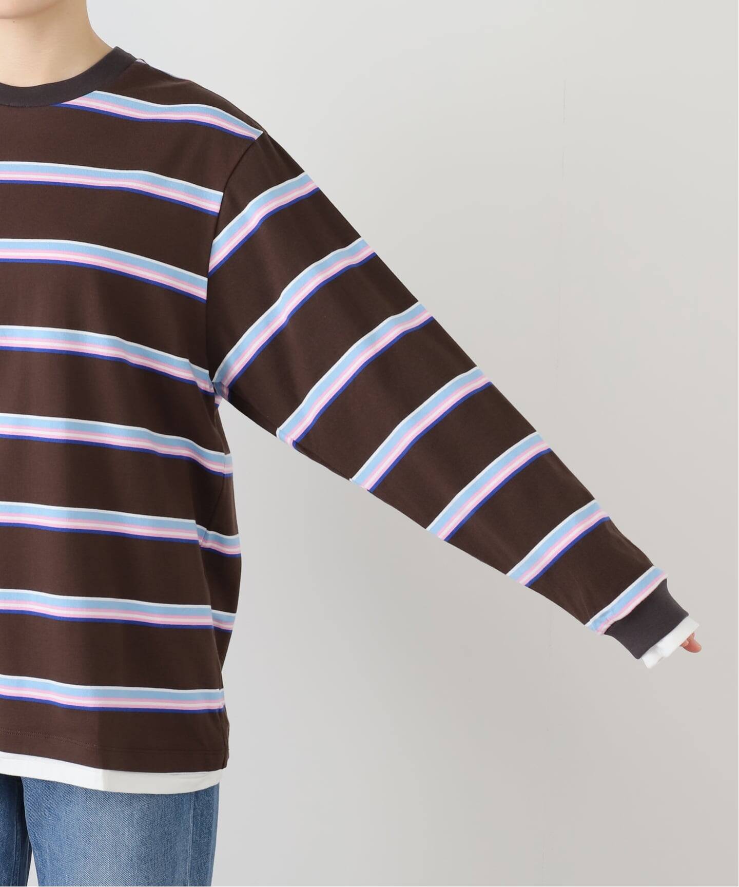 JANE SMITH COTTON BORDER LAYERED L/S（Tシャツ／カットソー）｜BOICE