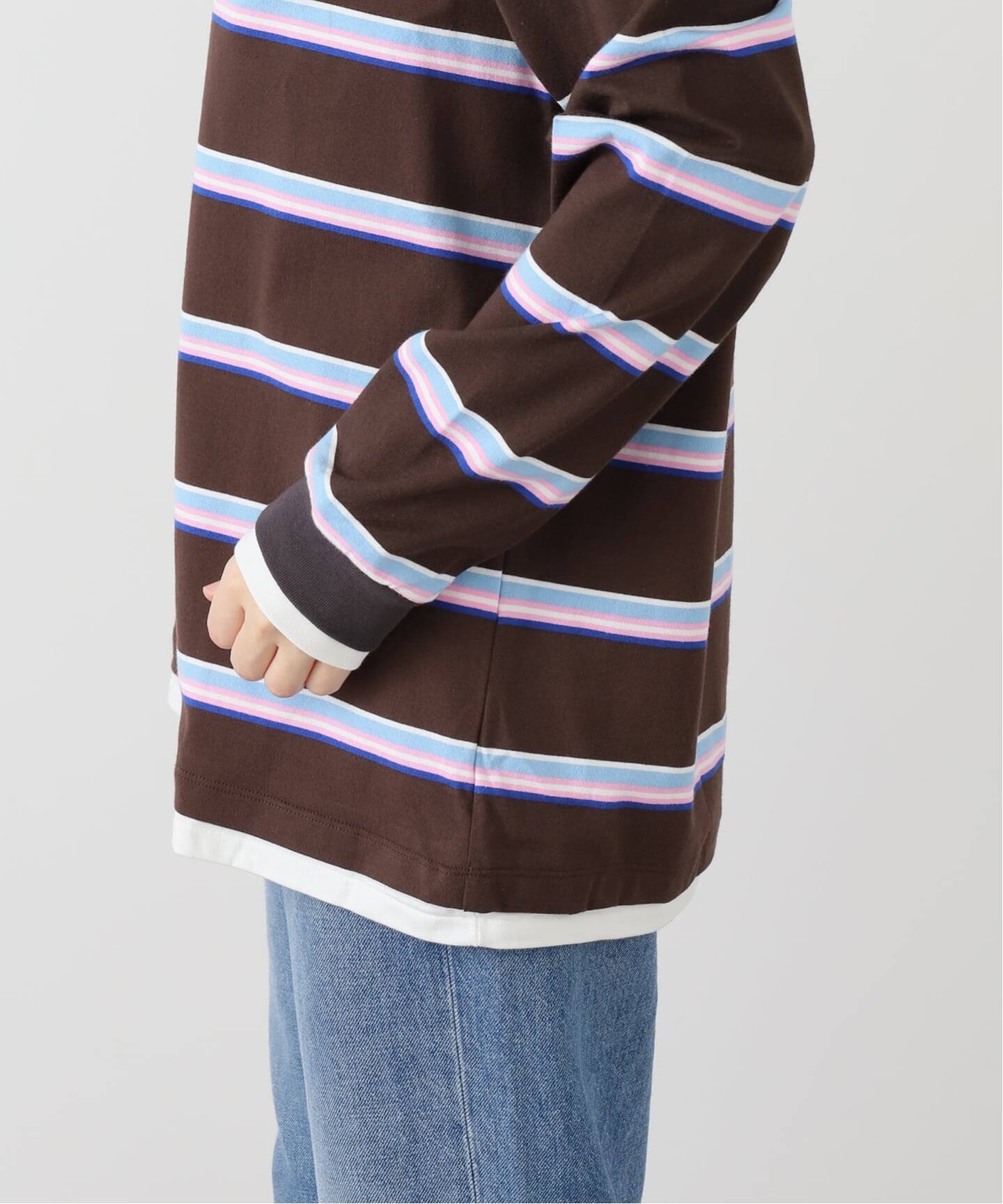 jane smith ボーダーポケT JANE SMITH COTTON BORDER LAYERED L/S（Tシャツ／カットソー）｜BOICE