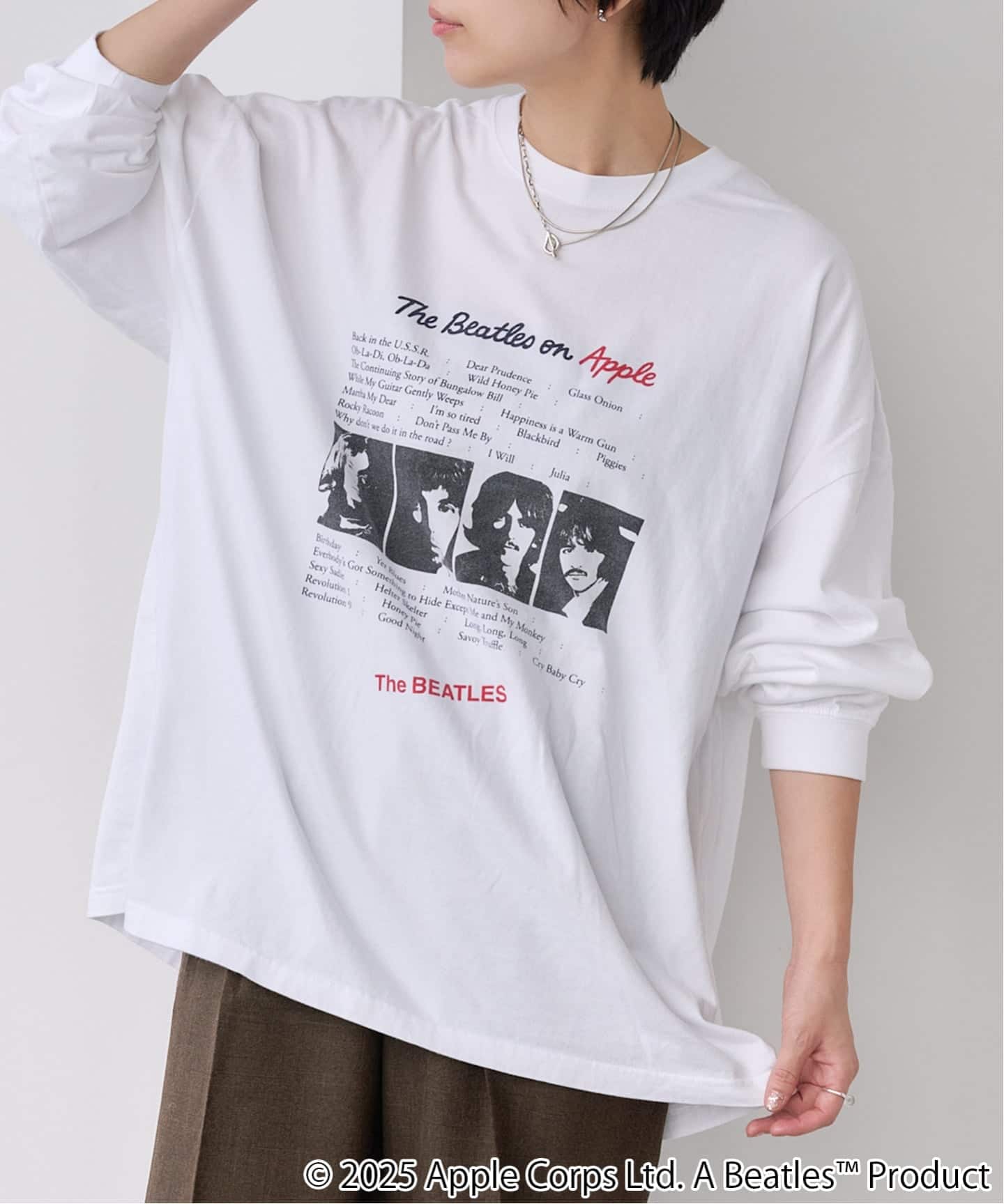 予約》GOOD ROCK SPEED THE BEATLES 25BTL202WWhiteF（Tシャツ