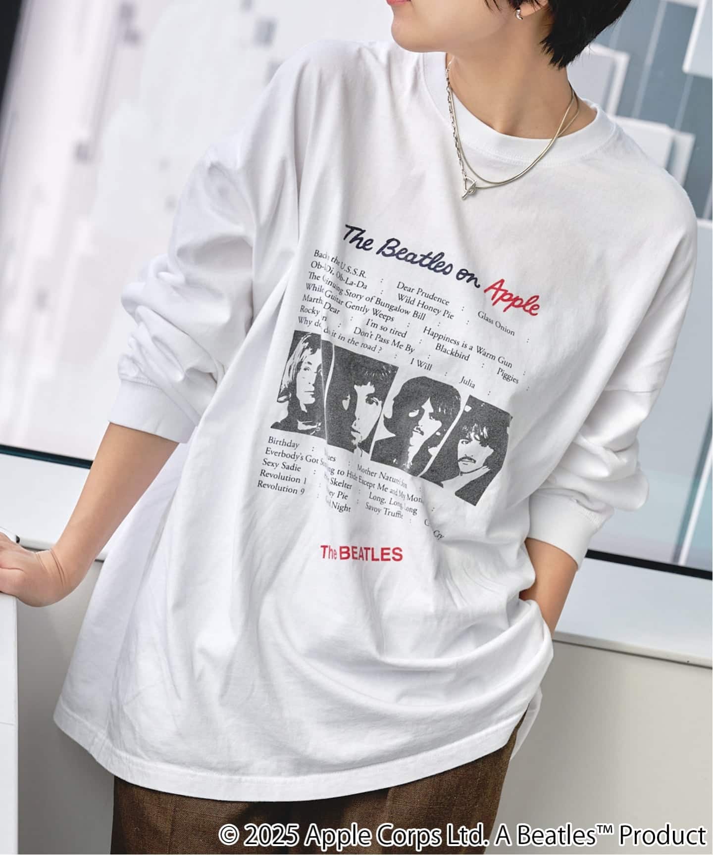 予約》GOOD ROCK SPEED THE BEATLES 25BTL202WWhiteF（Tシャツ