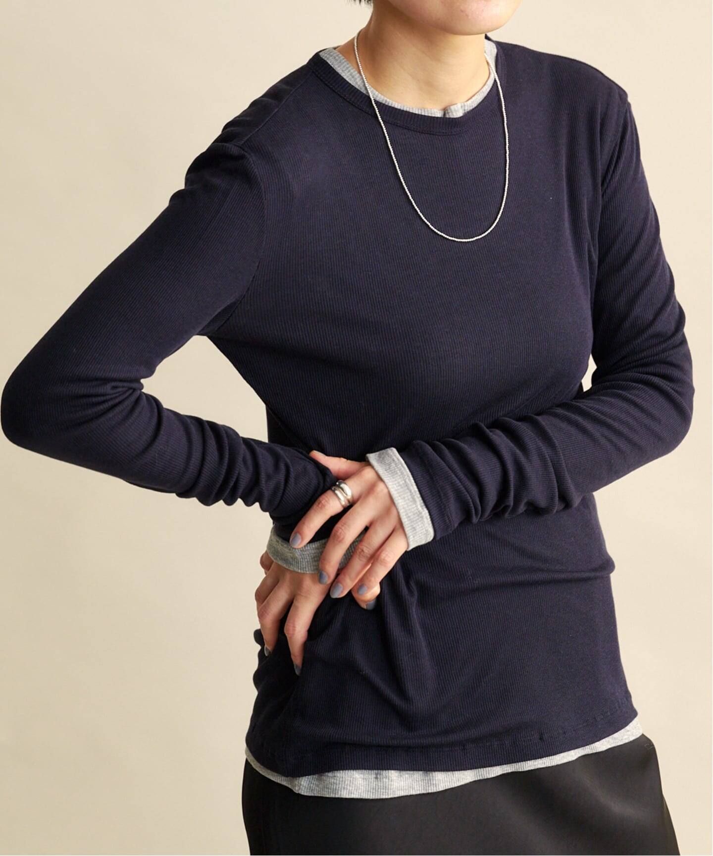 Layered Sheer Long T-shirts イエロー anuke Layered Sheer Long T-shirts（Tシャツ／カットソー）｜BOICE