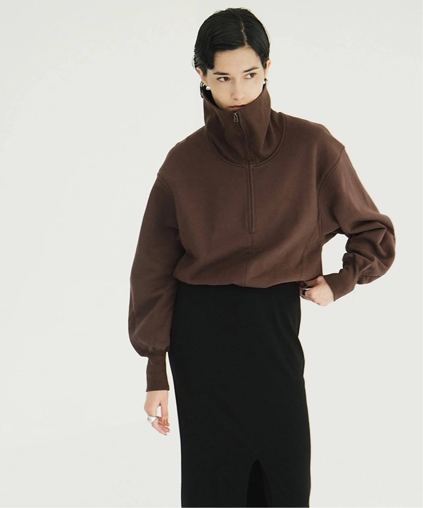 CLANE HALF ZIP SHORT TOPS（Tシャツ／カットソー）｜BOICE FROM