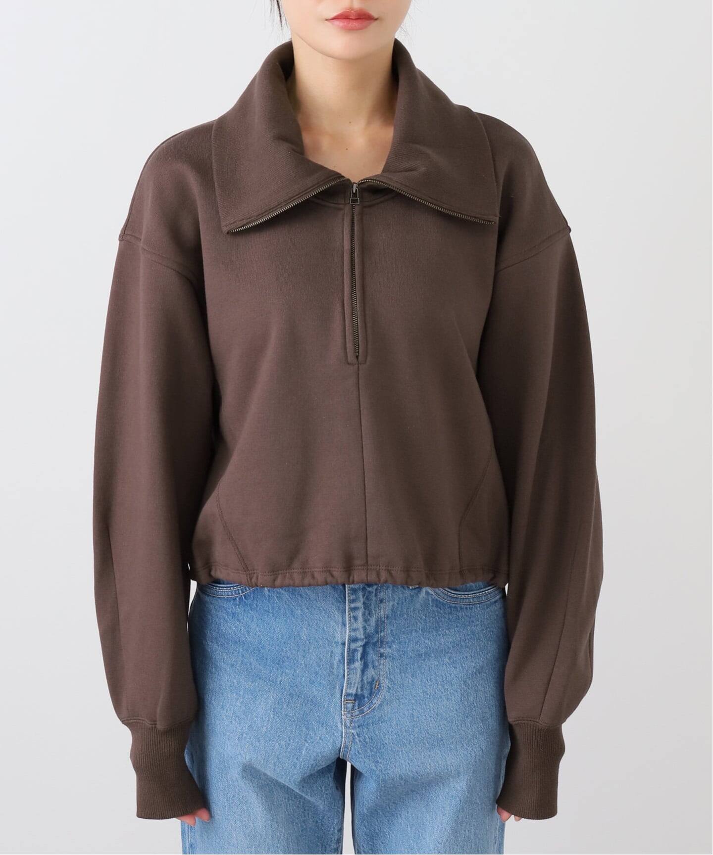 CLANE HALF ZIP SHORT TOPS（Tシャツ／カットソー）｜BOICE FROM
