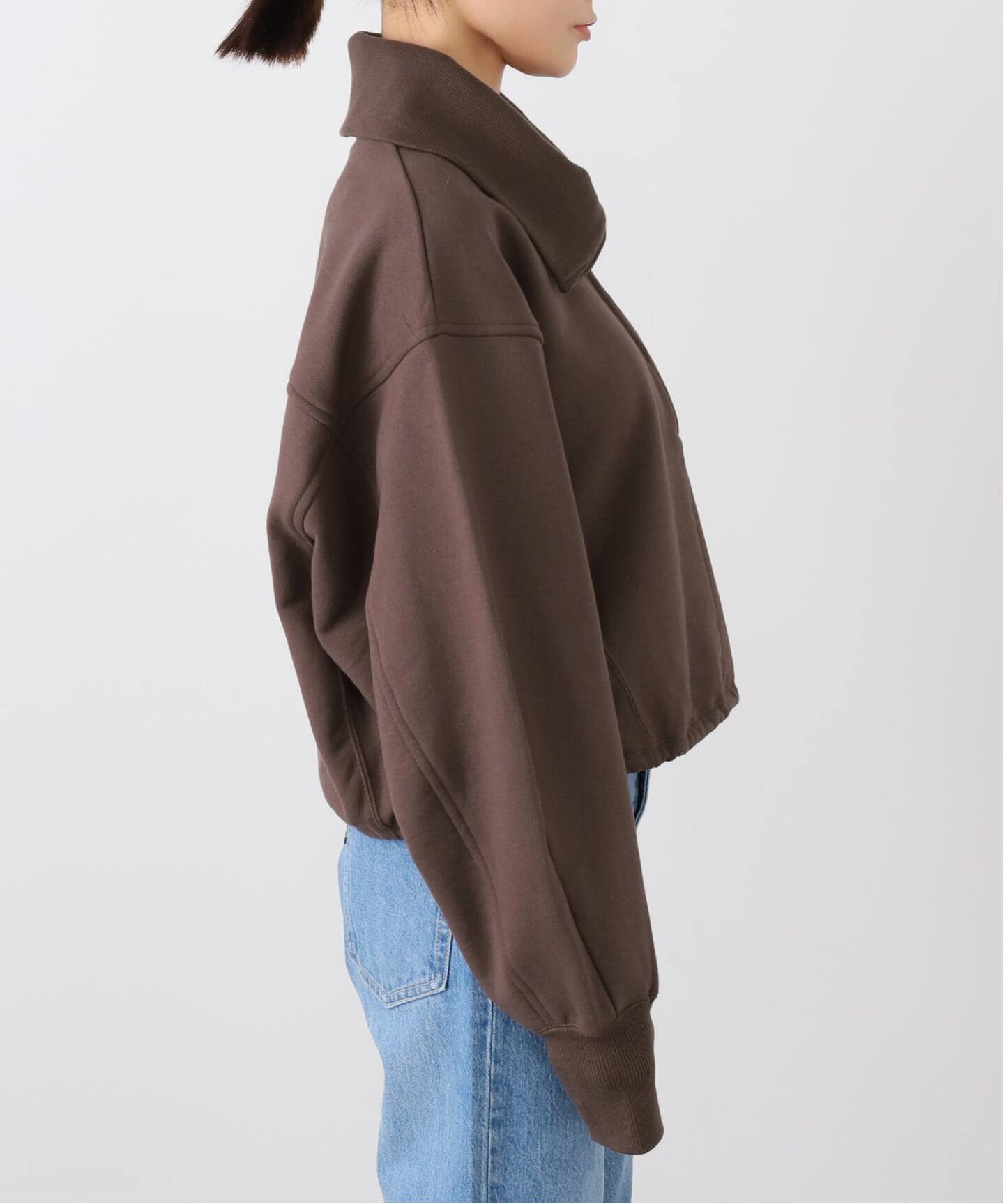 CLANE HALF ZIP SHORT TOPS（Tシャツ／カットソー）｜BOICE FROM