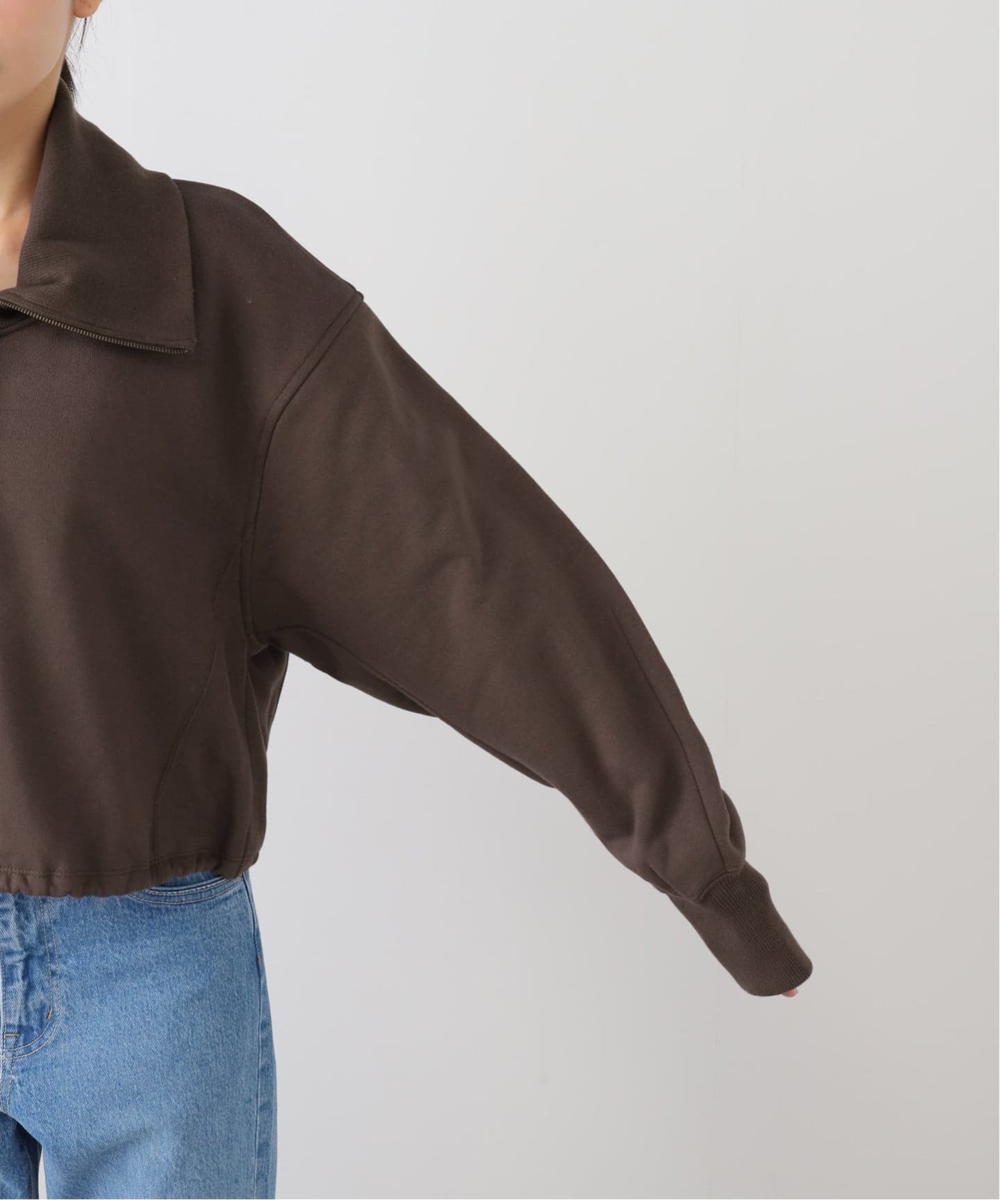 CLANE HALF ZIP SHORT TOPS（Tシャツ／カットソー）｜BOICE FROM